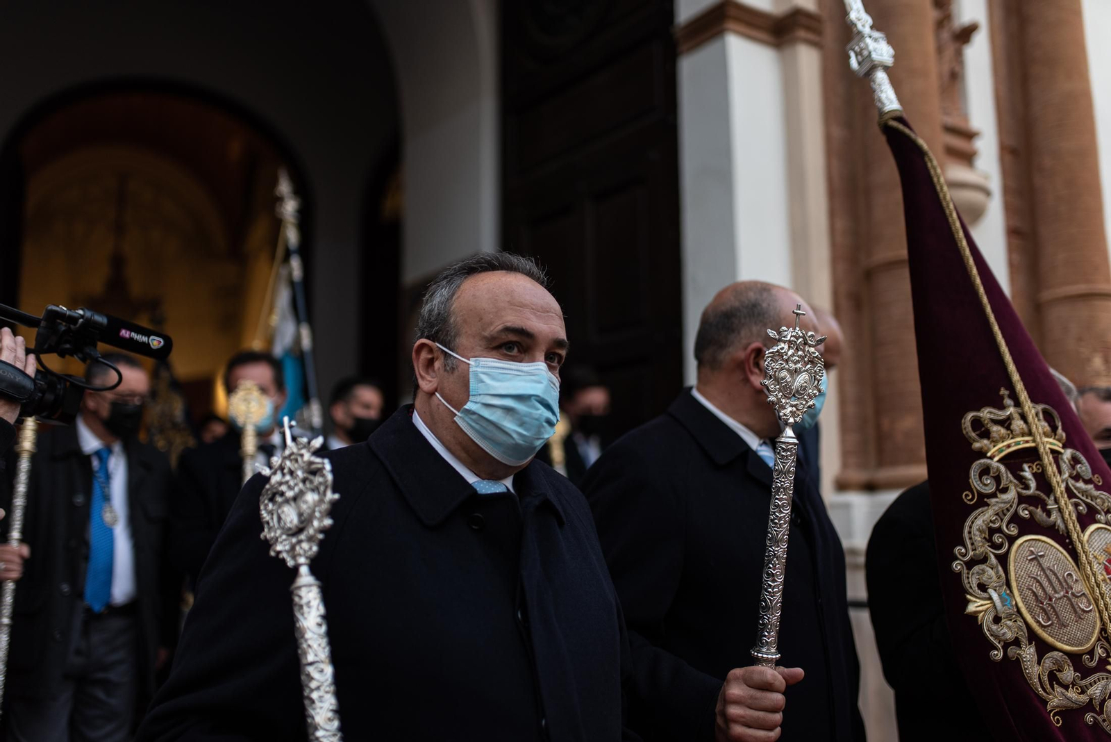 Imágenes de la Inmaculada Concepción procesionando por las calles de Huelva