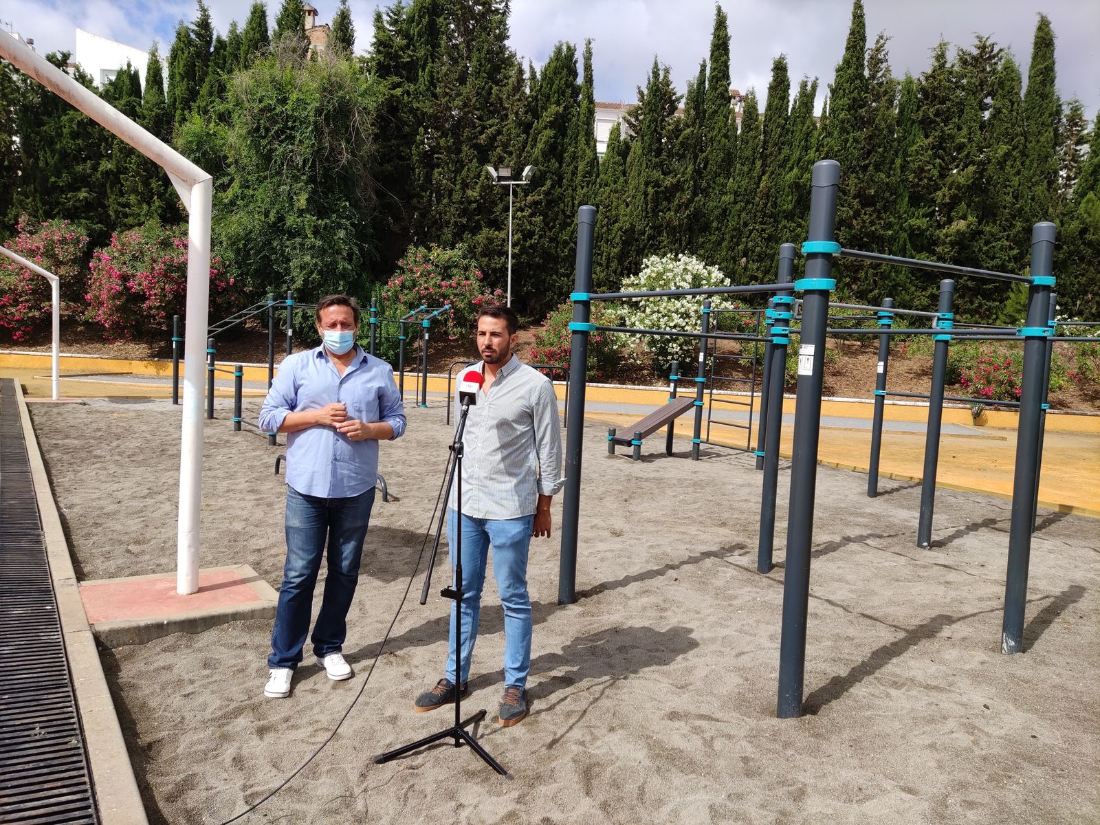 Inauguración del nuevo parque de calistenia en Priego de Córdoba.