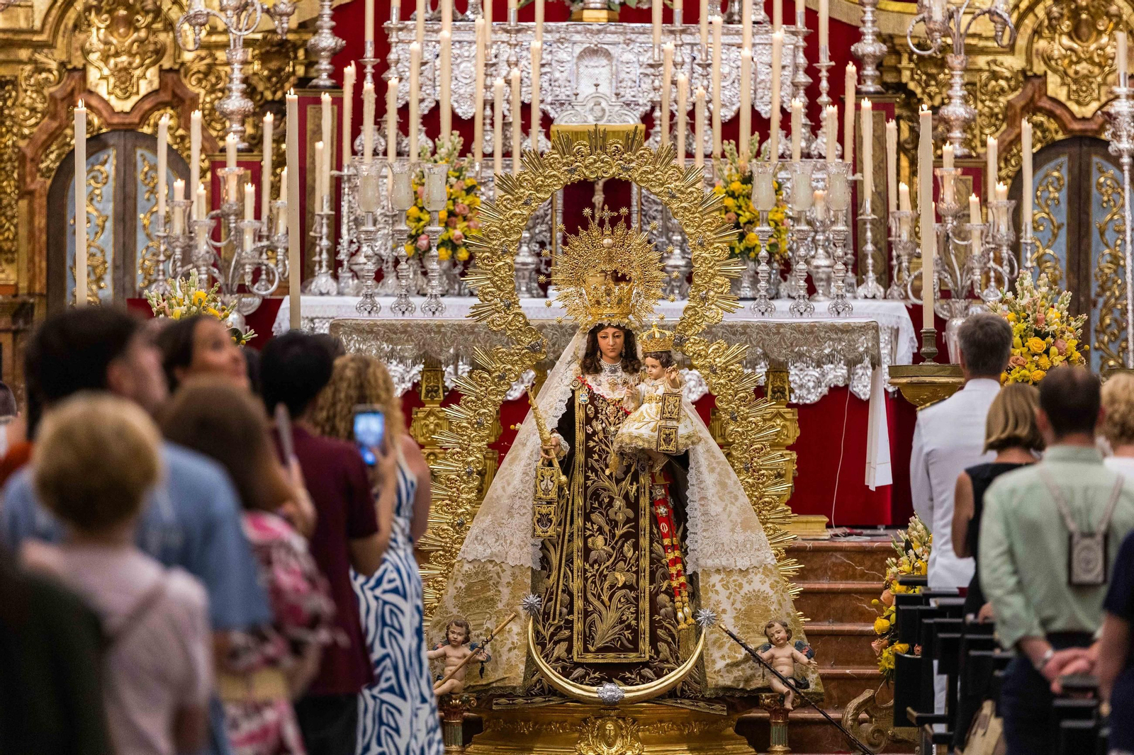 Día del Carmen en San Fernando: las imágenes del ángelus de felicitación a la Patrona