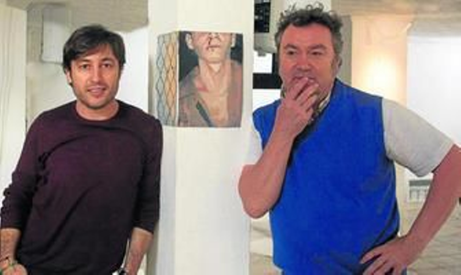 Sema D'Acosta y Marcelino García, los dos artífices de esta nueva iniciativa cultural, en la sede de la asociación El Farol.