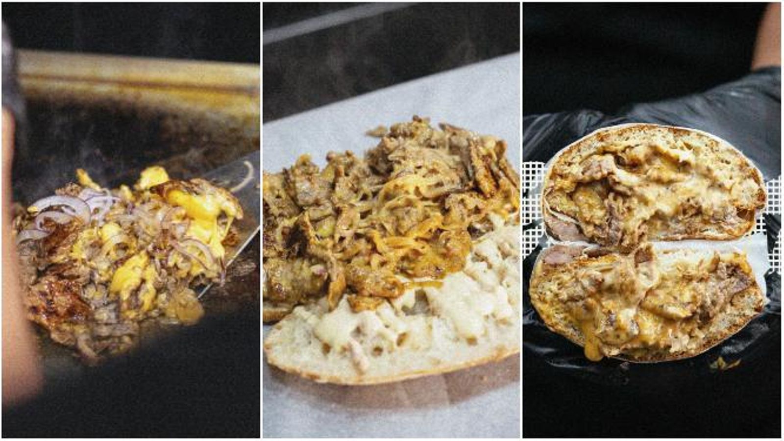 Así elaboran el Philly Cheese Steak en GOAT.