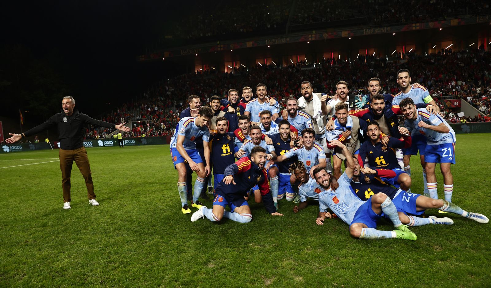 Las imágenes del triunfo de España en Portugal