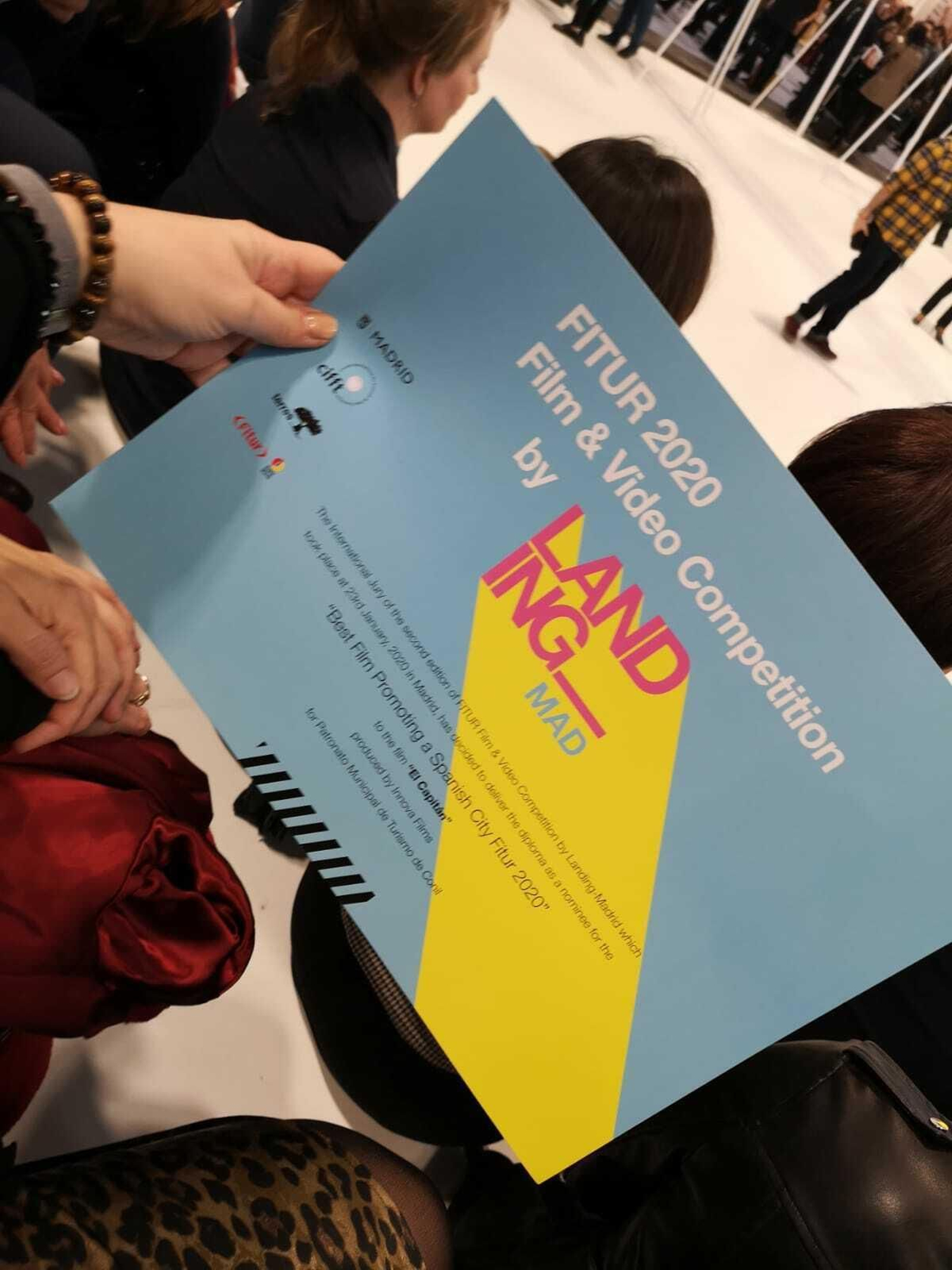 Certificado del premio al video promocional