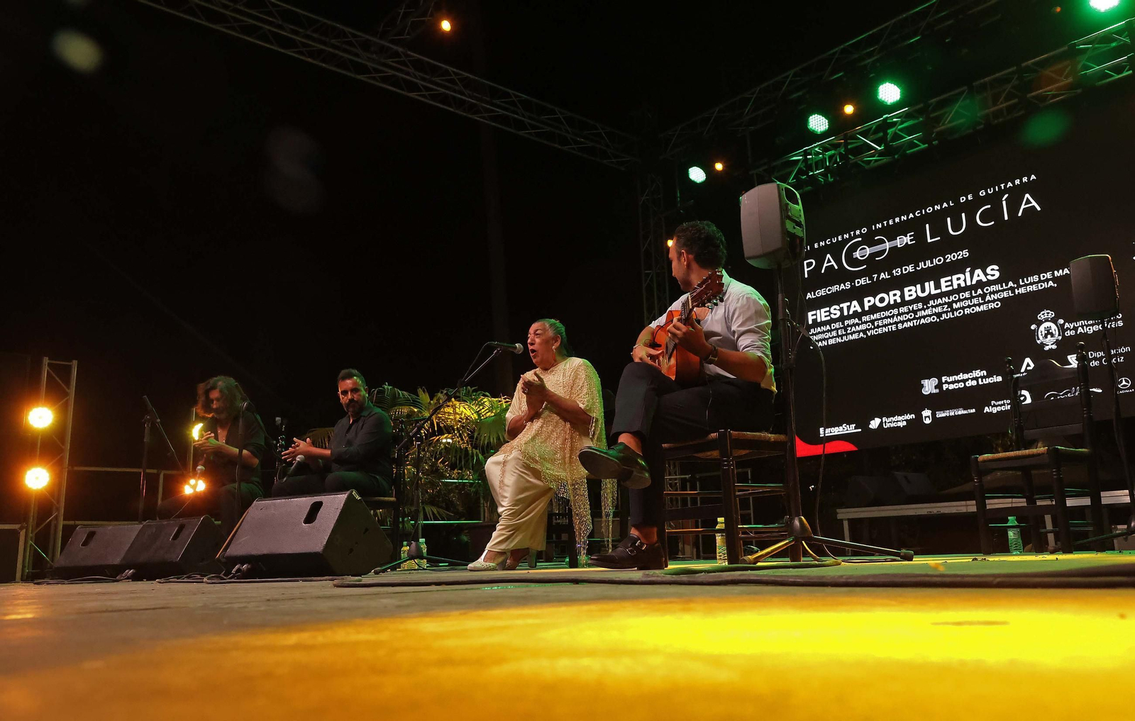 Fotos de la Fiesta por Bulería en el XI Encuentro Internacional de Guitarra Paco de Lucía en Algeciras