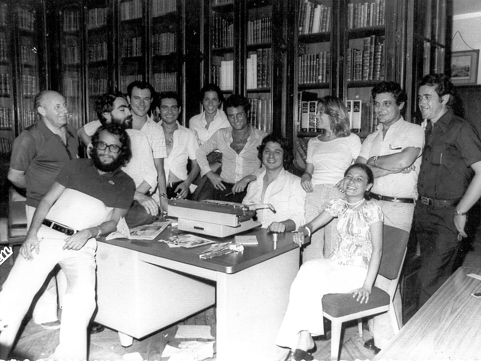 La redacción del Diario, a mediados de los años 70 en la calle Ceballos, la histórica sede del periódico.