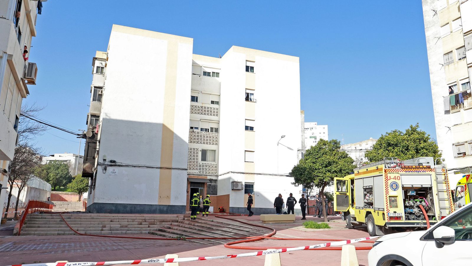 Incendio en una vivienda de San Telmo en Jerez
