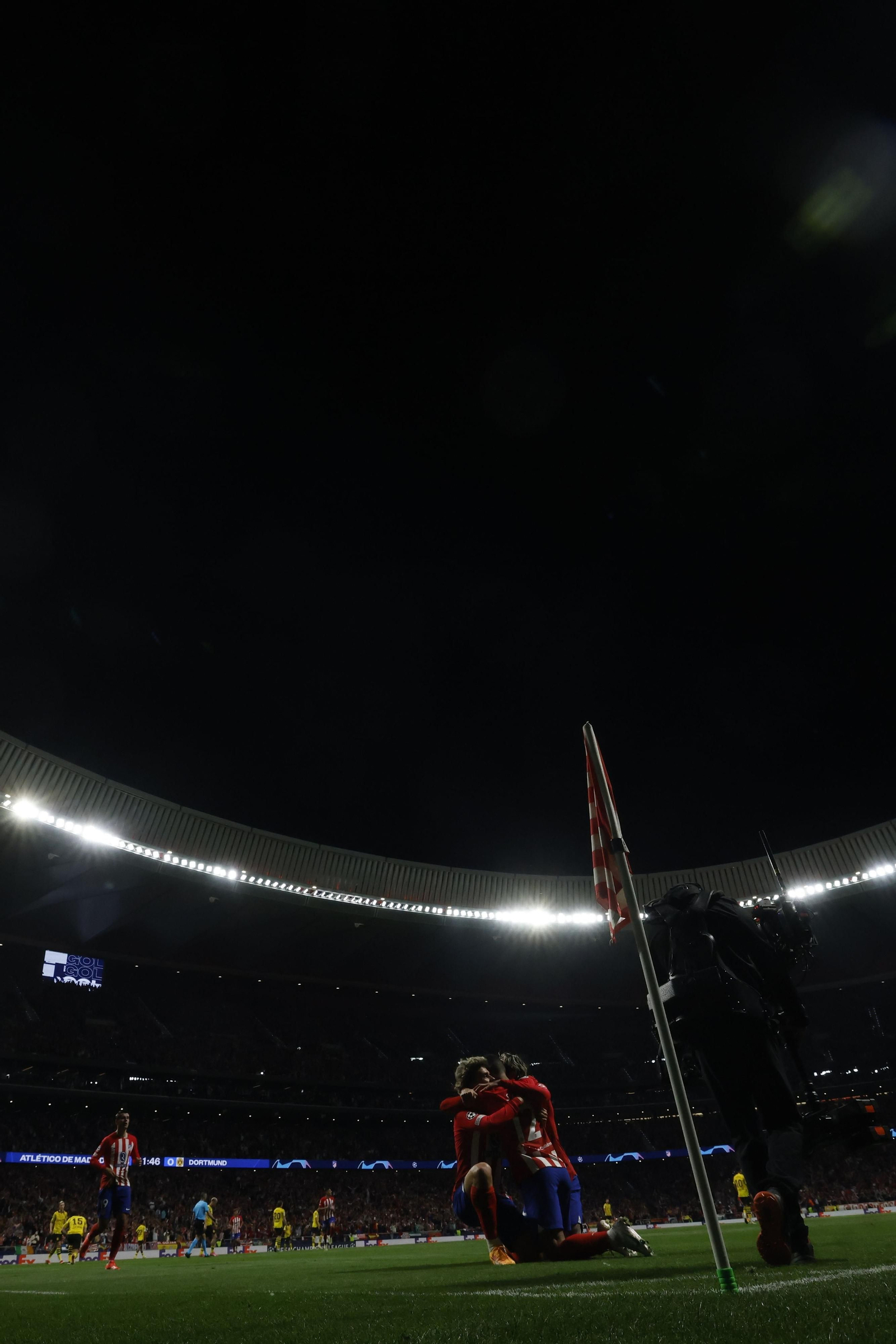 El Atlético de Madrid - Borussia Dortmund, en fotos