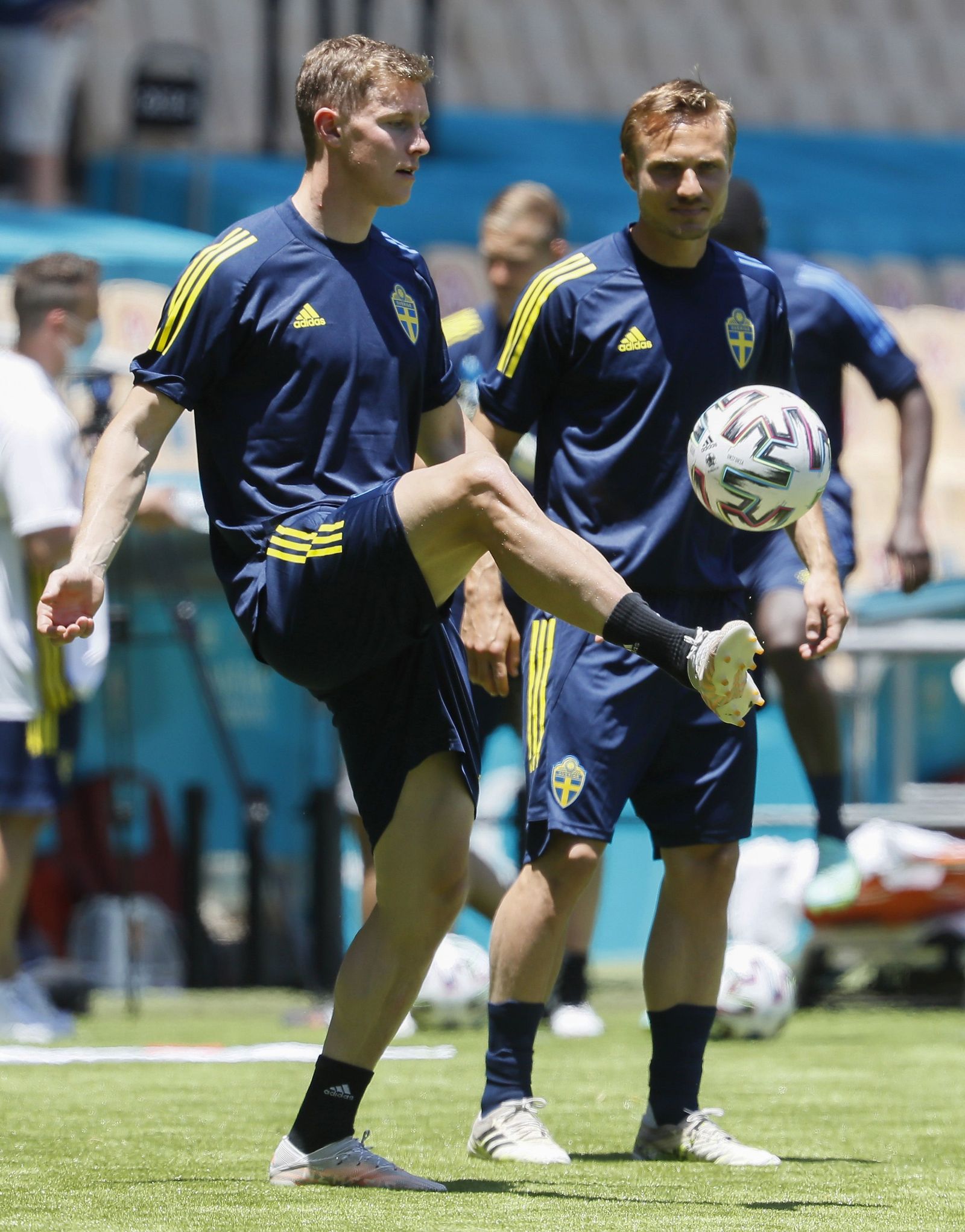 ¡Suecia entrena a las 14:30 en La Cartuja con 33 grados!