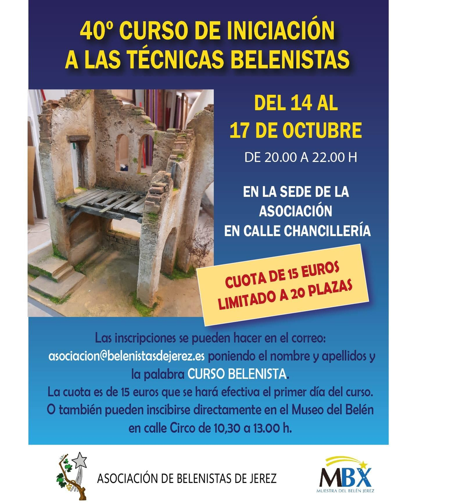 Cartel anunciador del curso. Cartel anunciador del curso.