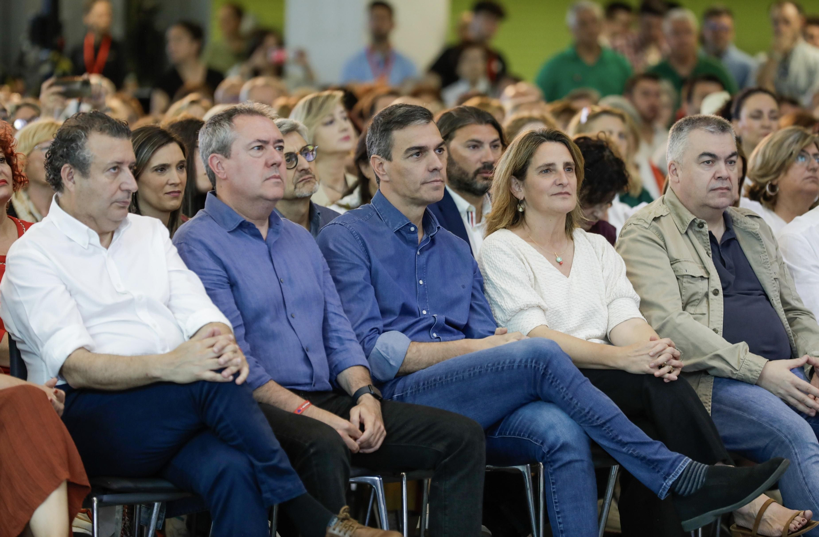 Las imágenes del mitin de Pedro Sánchez en Sevilla