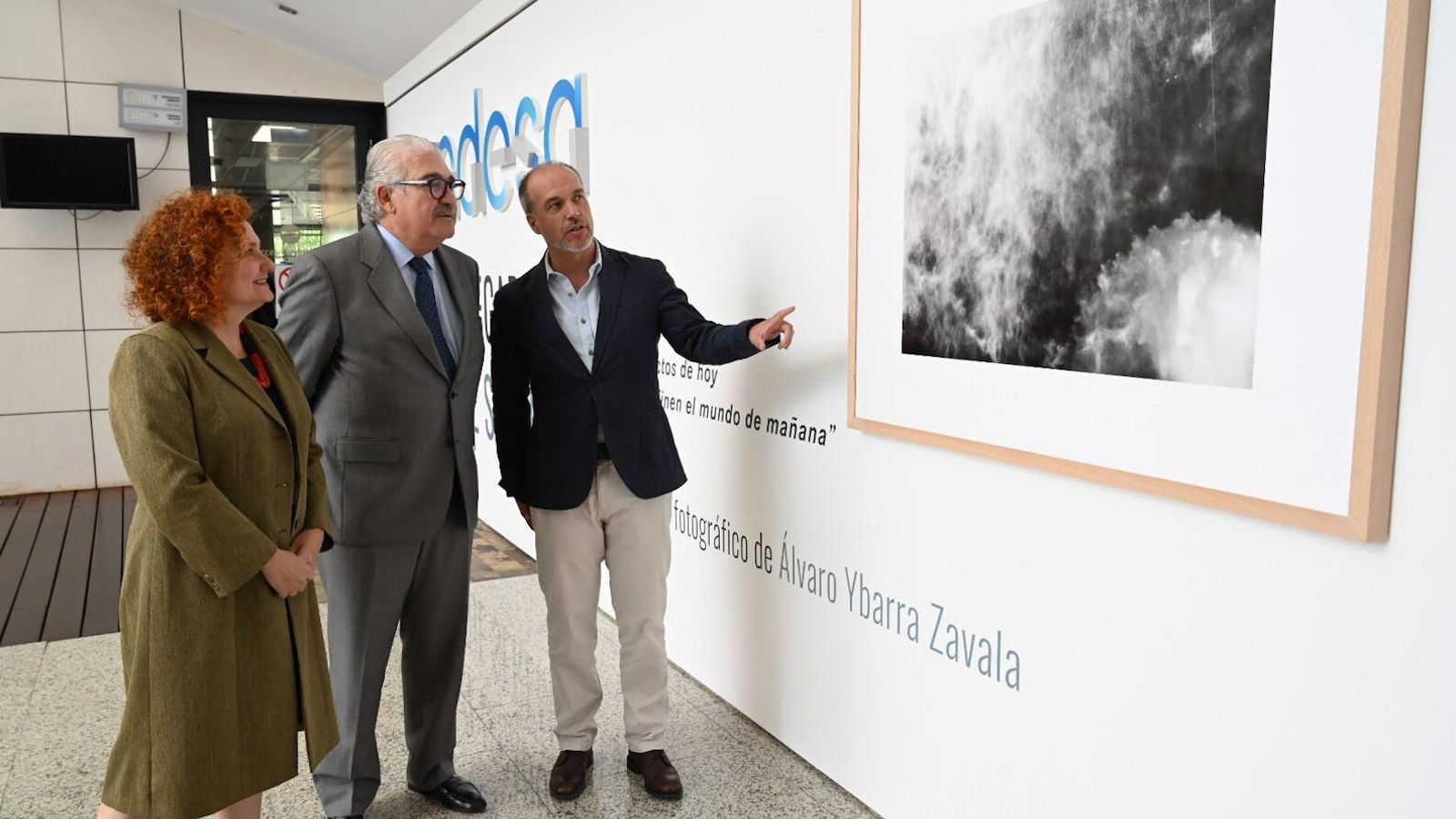 José Bogas, Álvaro Ybarra y Laura Martín, durante la presentación del proyecto en Madrid.