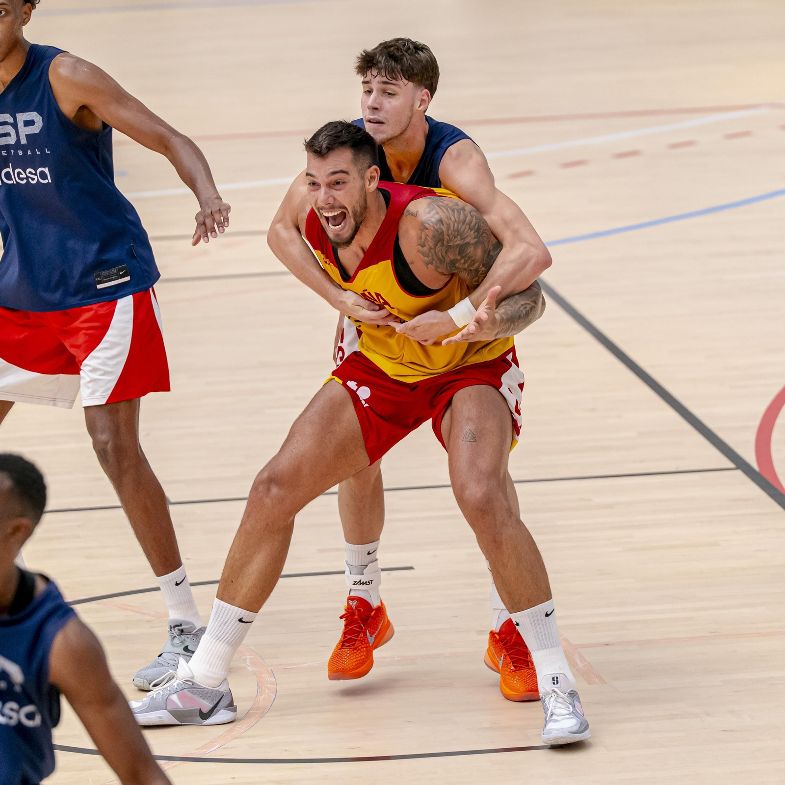 España acaba su trabajo en Madrid antes de venir a Málaga