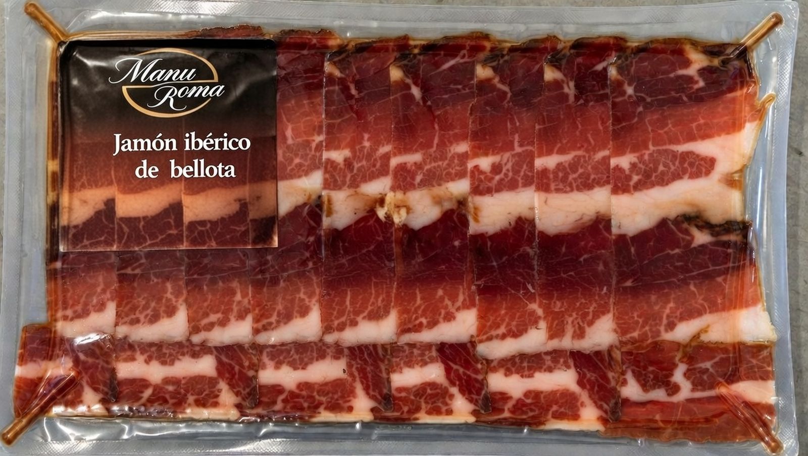 Recreación de un envase de jamón al vacío