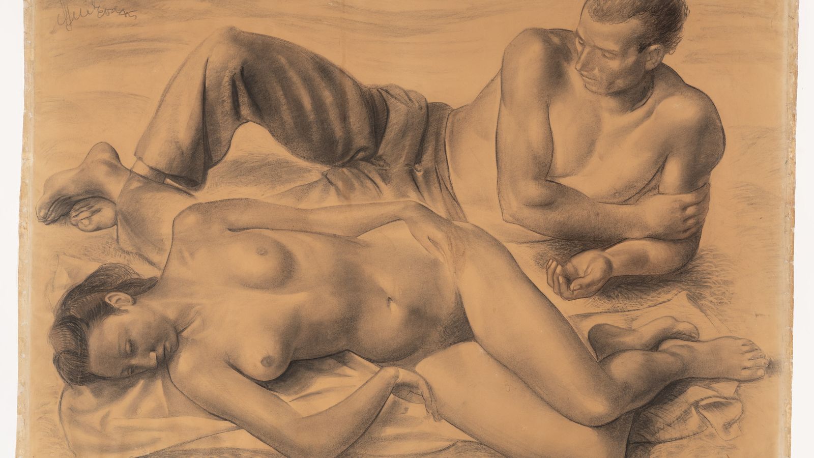 Dibujo con el que ganó la cátedra en Sevilla en 1945.