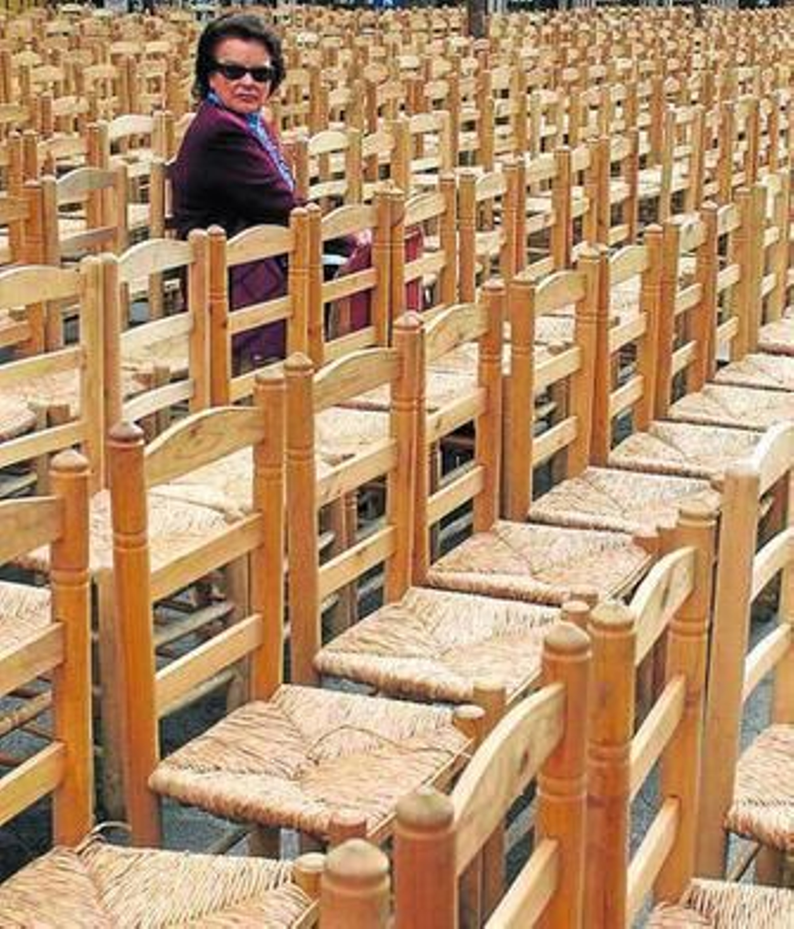 Sillas de la carrera oficial de Semana Santa.