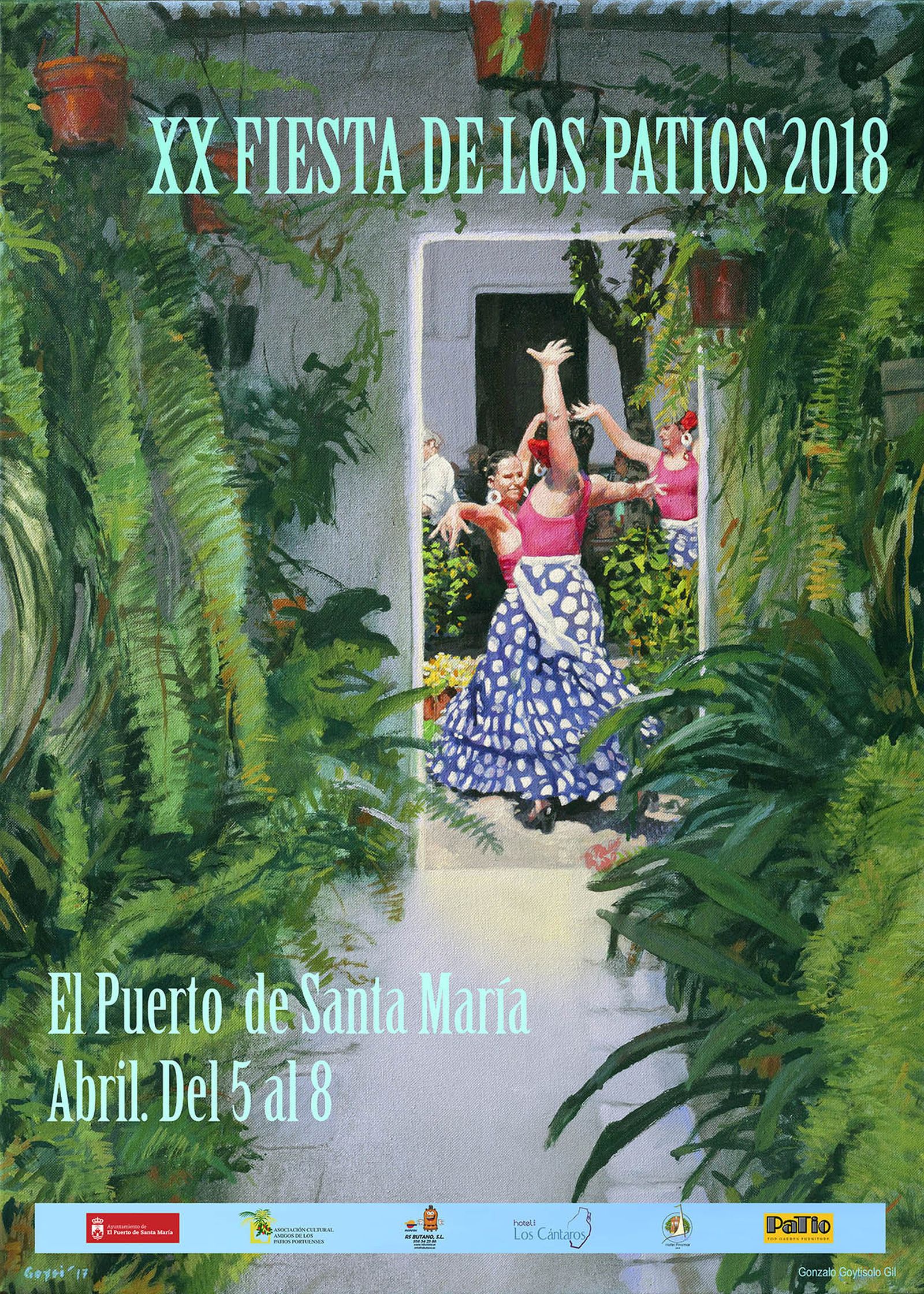 Una imagen del cartel anunciador de la Fiesta de los Patios.