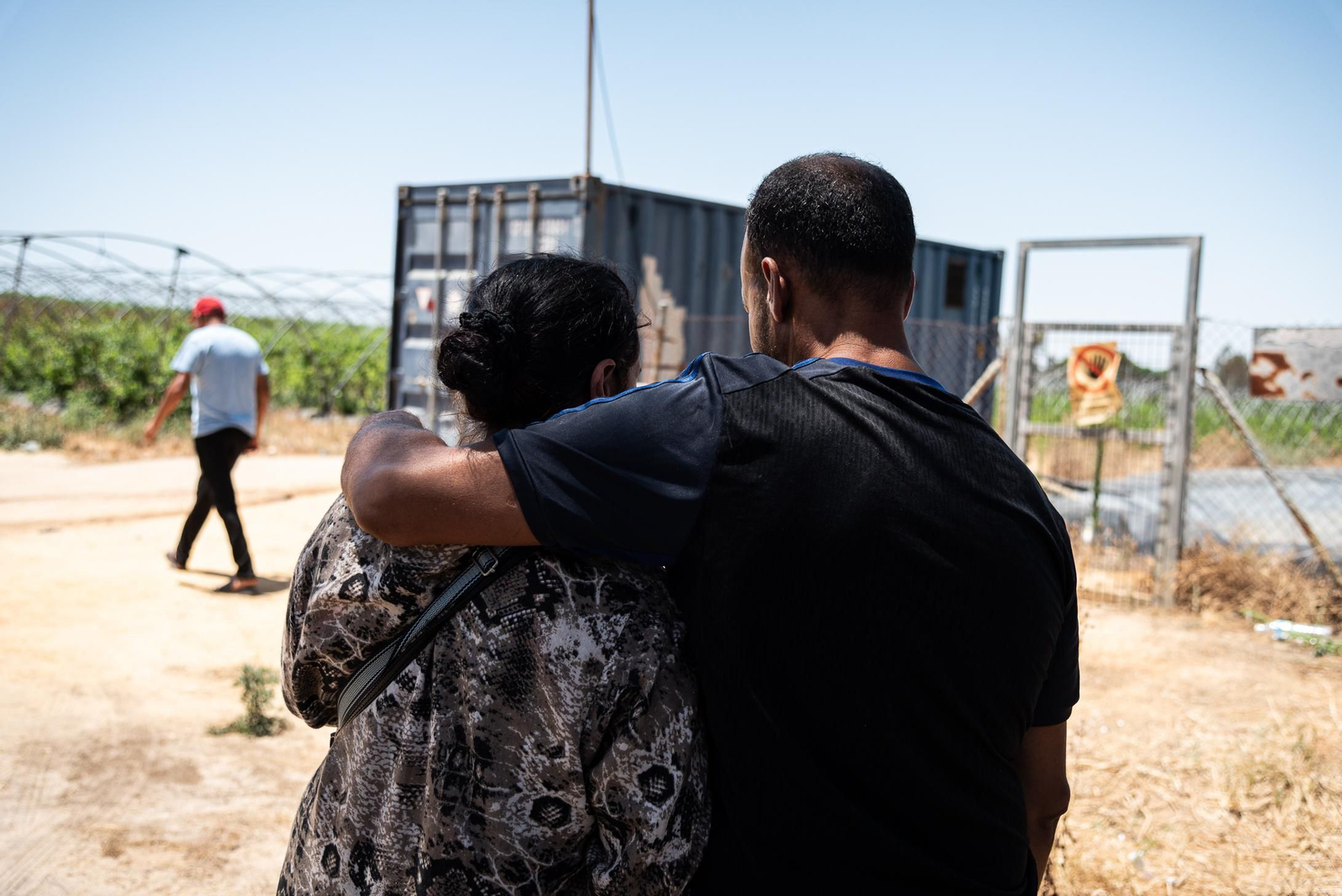 Imágenes del incendio del poblado chabolista de Lucena del Puerto