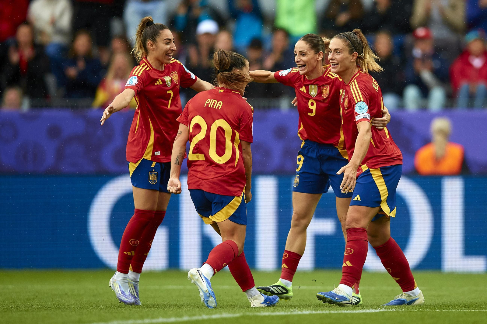Las fotos de la goleada de España sobre Bélgica en la Eurocopa femenina
