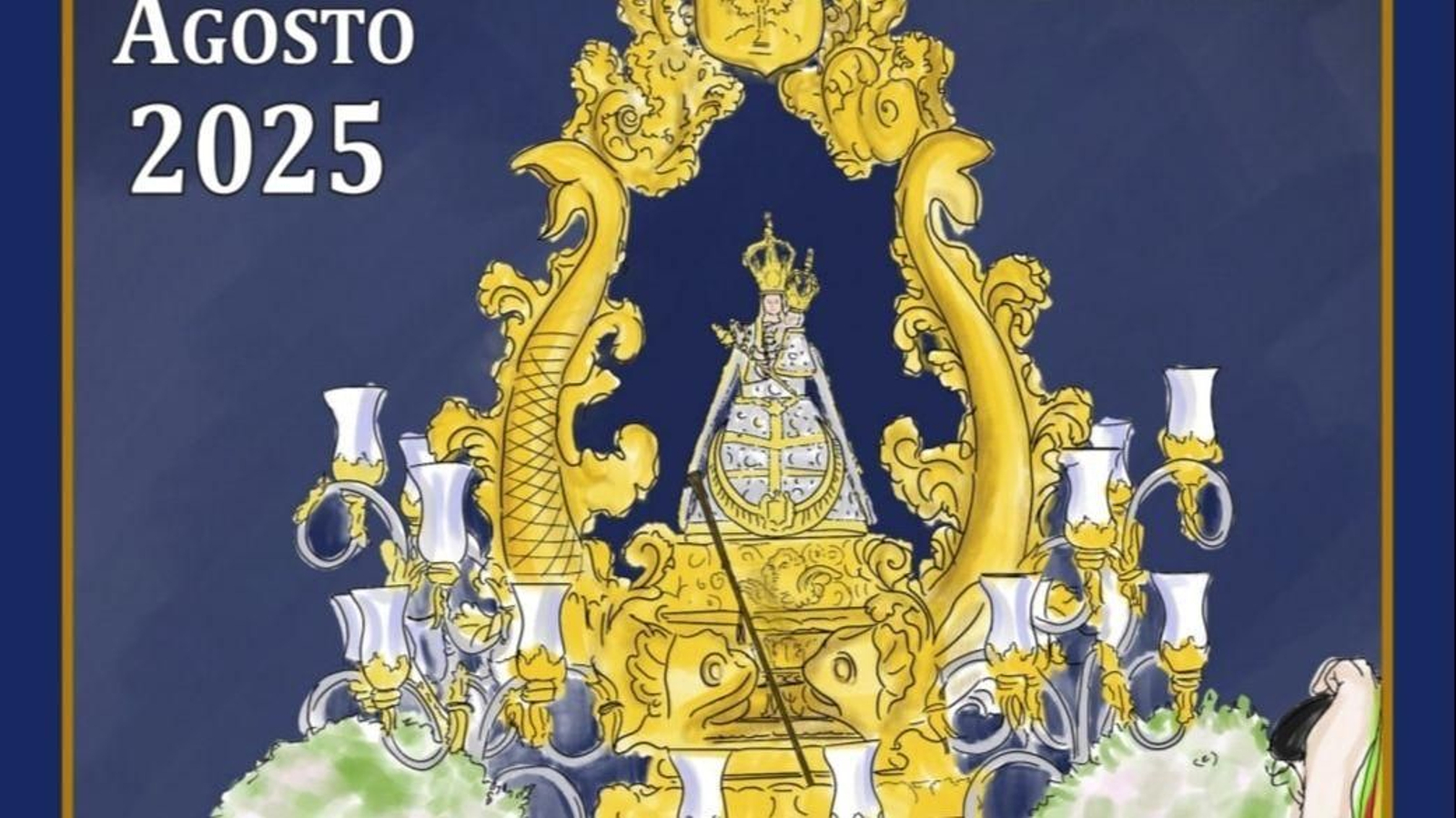 Cartel Oficial Solemne Procesión Virgen de la Antigua de Almuñécar 2025