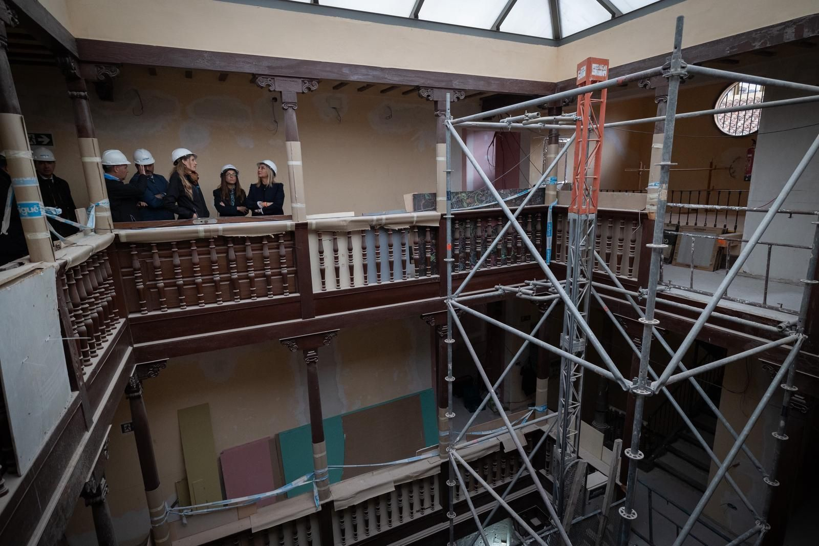 Imagen del avance de las obras en el museo Biometrópoli de Granada