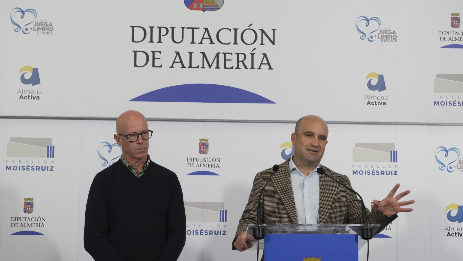 El diputado de Deportes, José Antonio García, durante un momento de su intervención.