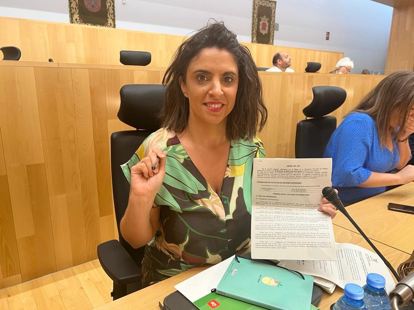 Desirée Cortés en el pleno de la Diputación Provincial.