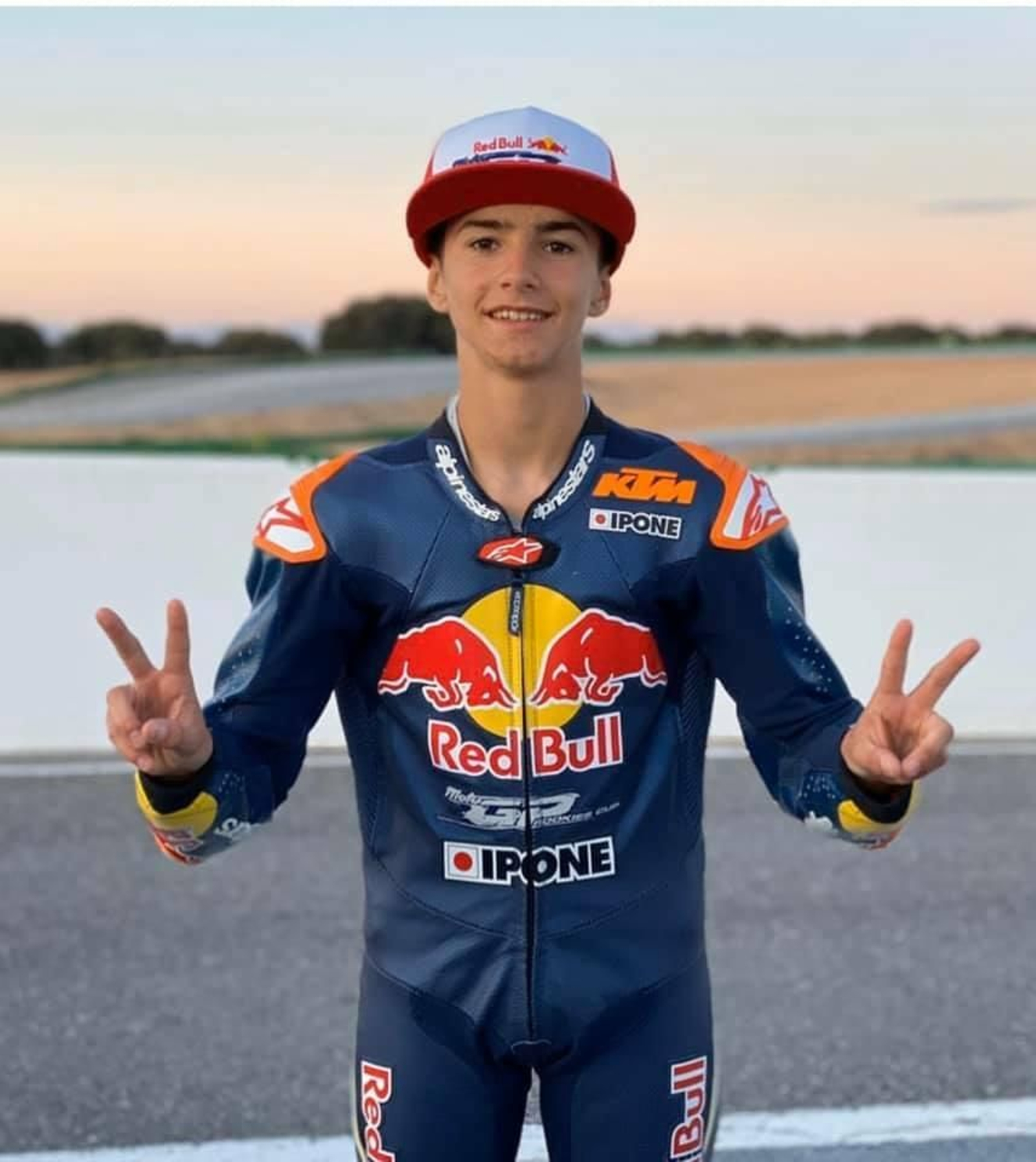 David Muñoz, luciendo los colores del Red Bull Rookies Cup