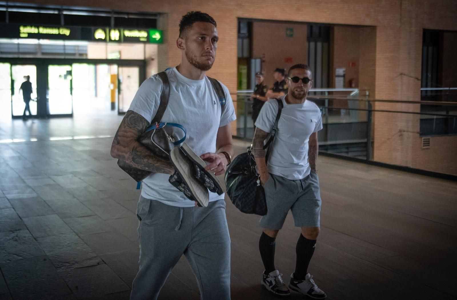 Salida del Sevilla en AVE hacia Madrid para el partido con el Atlético.