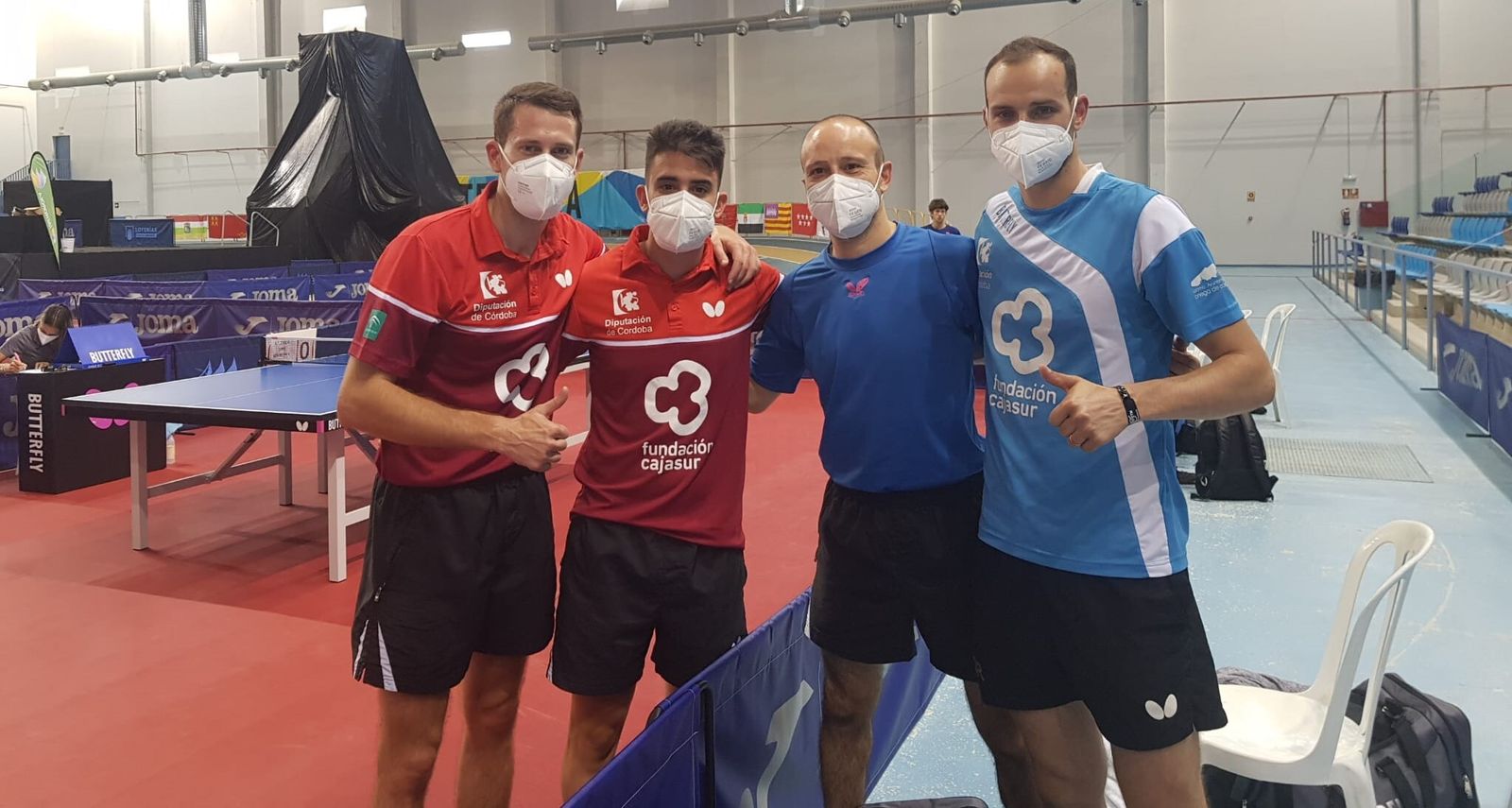 Los jugadores del Cajasur Priego, tras su primera victoria en la Copa del Rey.