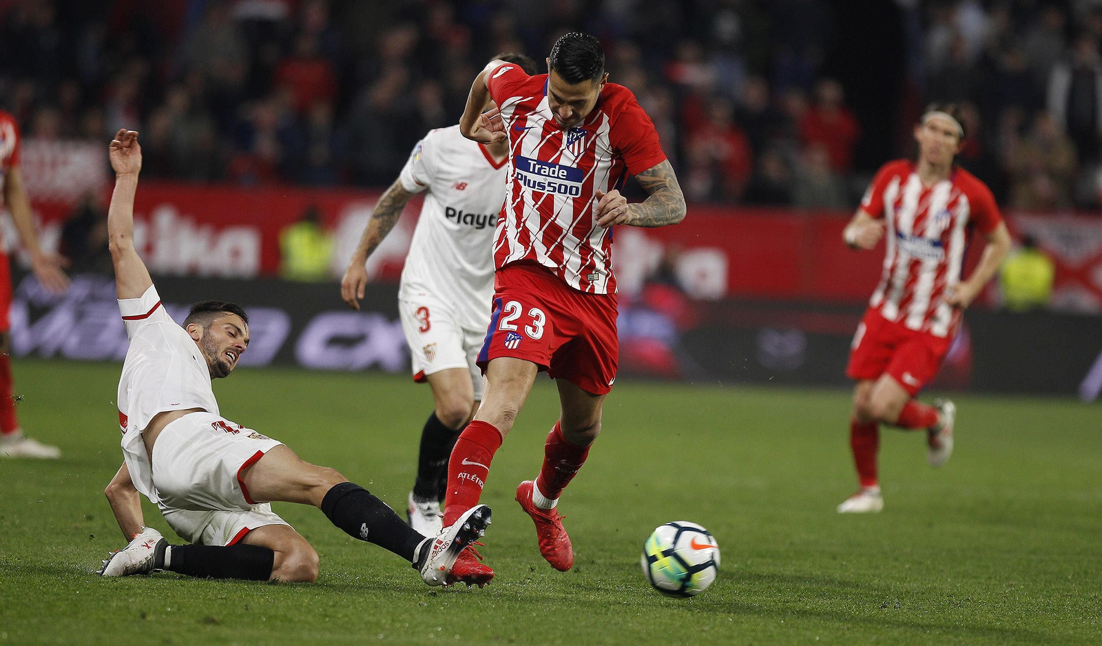 Las imágenes del Sevilla-Atlético de Madrid
