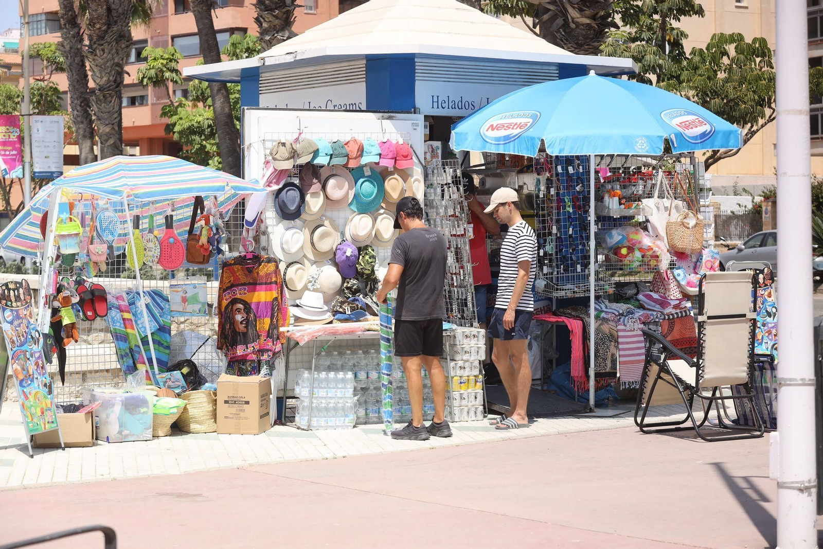 Lleno en las playas de Málaga