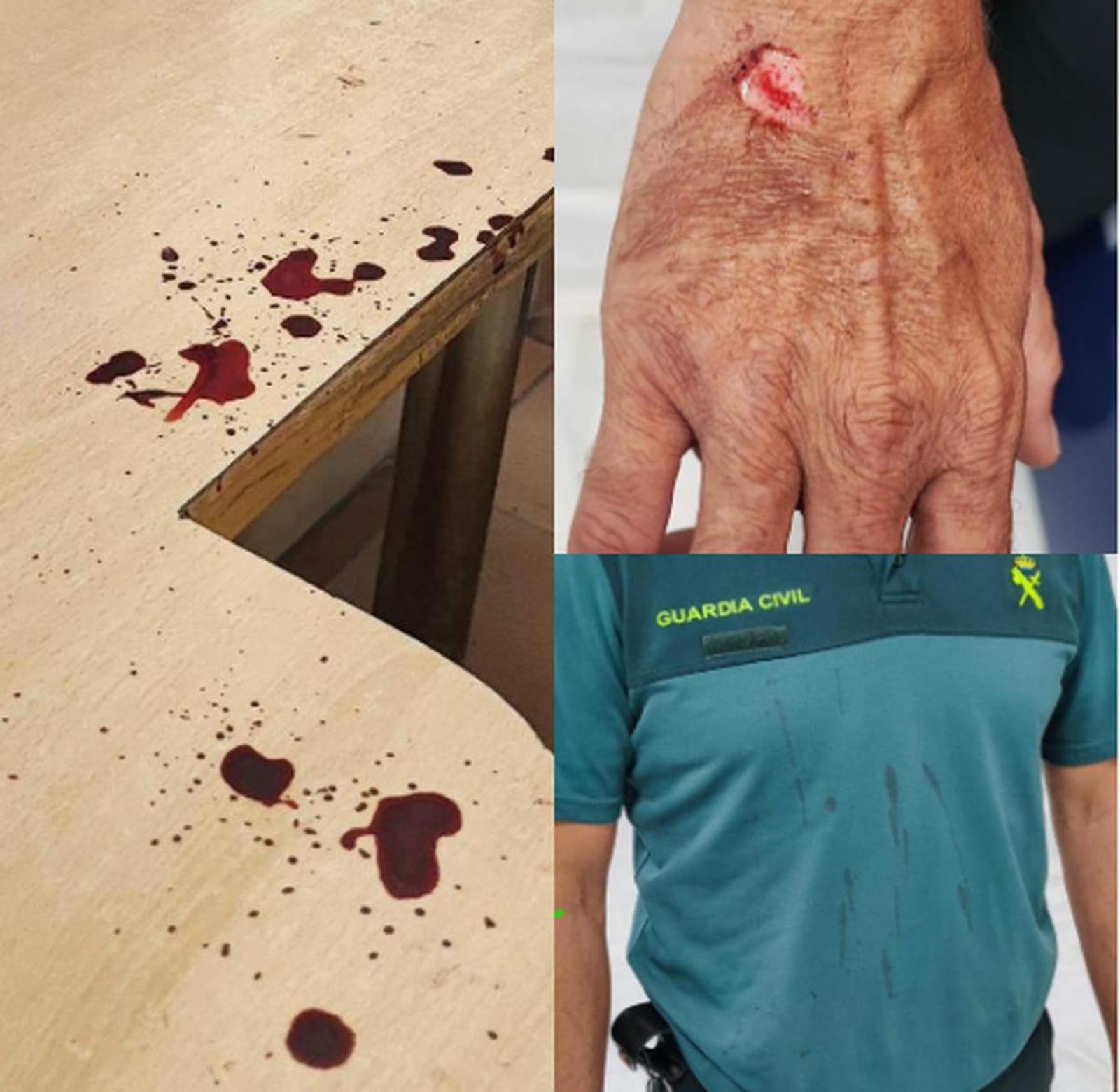 El intruso en el Cuartel de la Guardia Civil de Chiclana causó heridas a tres agentes y a otros cinco al ser detenido.