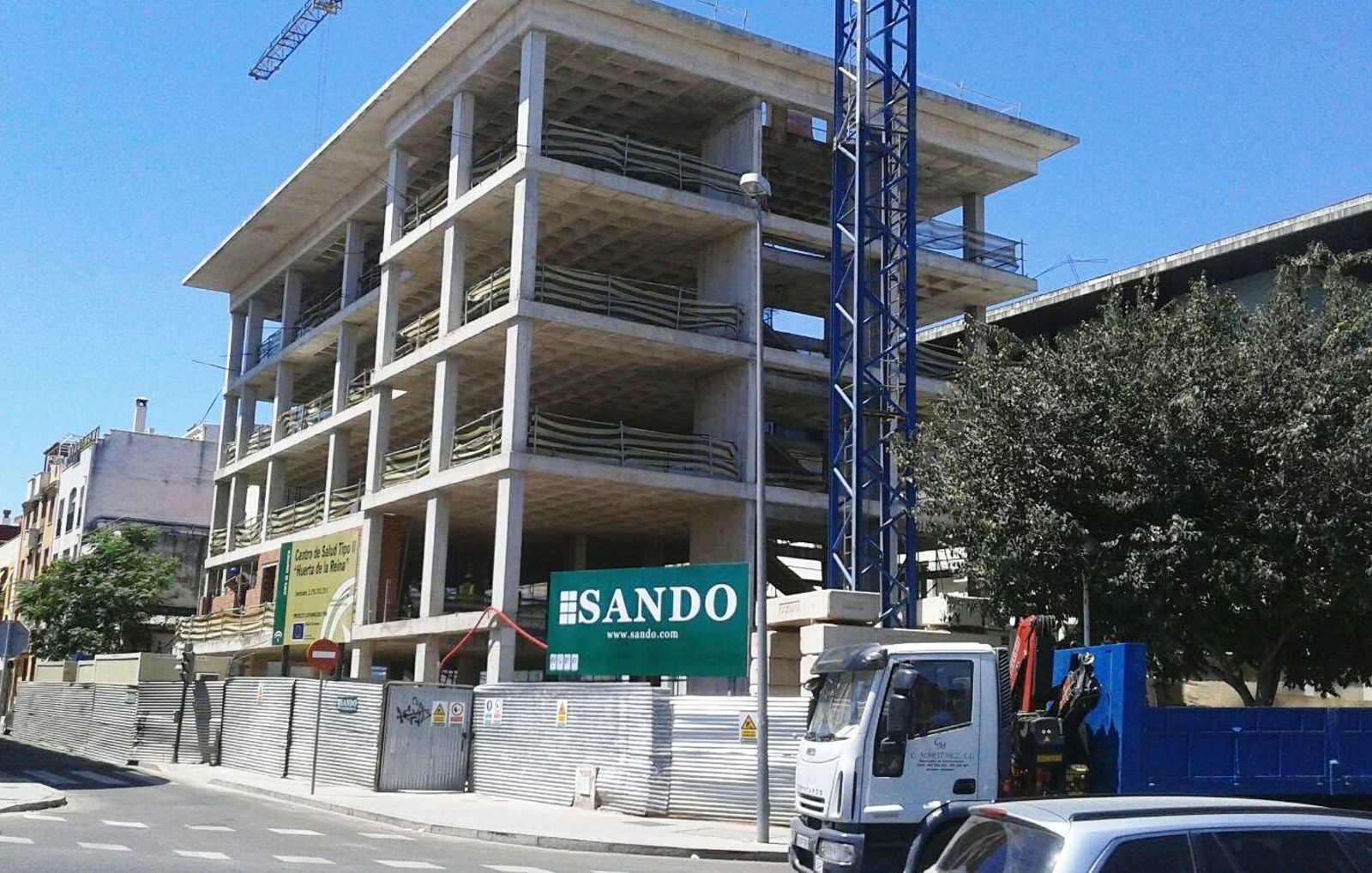 Estado de las obras del nuevo complejo sanitario de Huerta de la Reina.