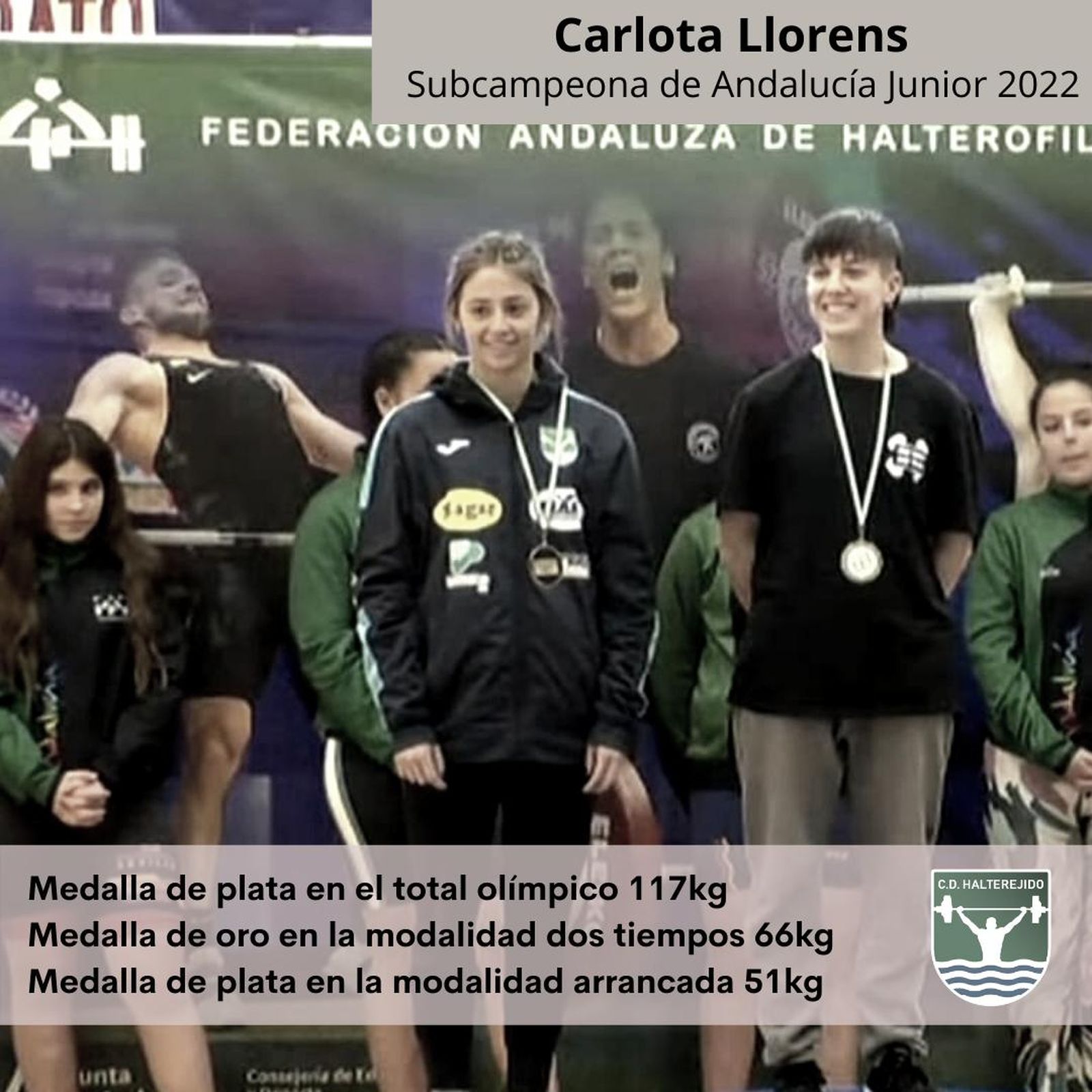 La ejidense Carlota Llorens es subcampeona andaluza