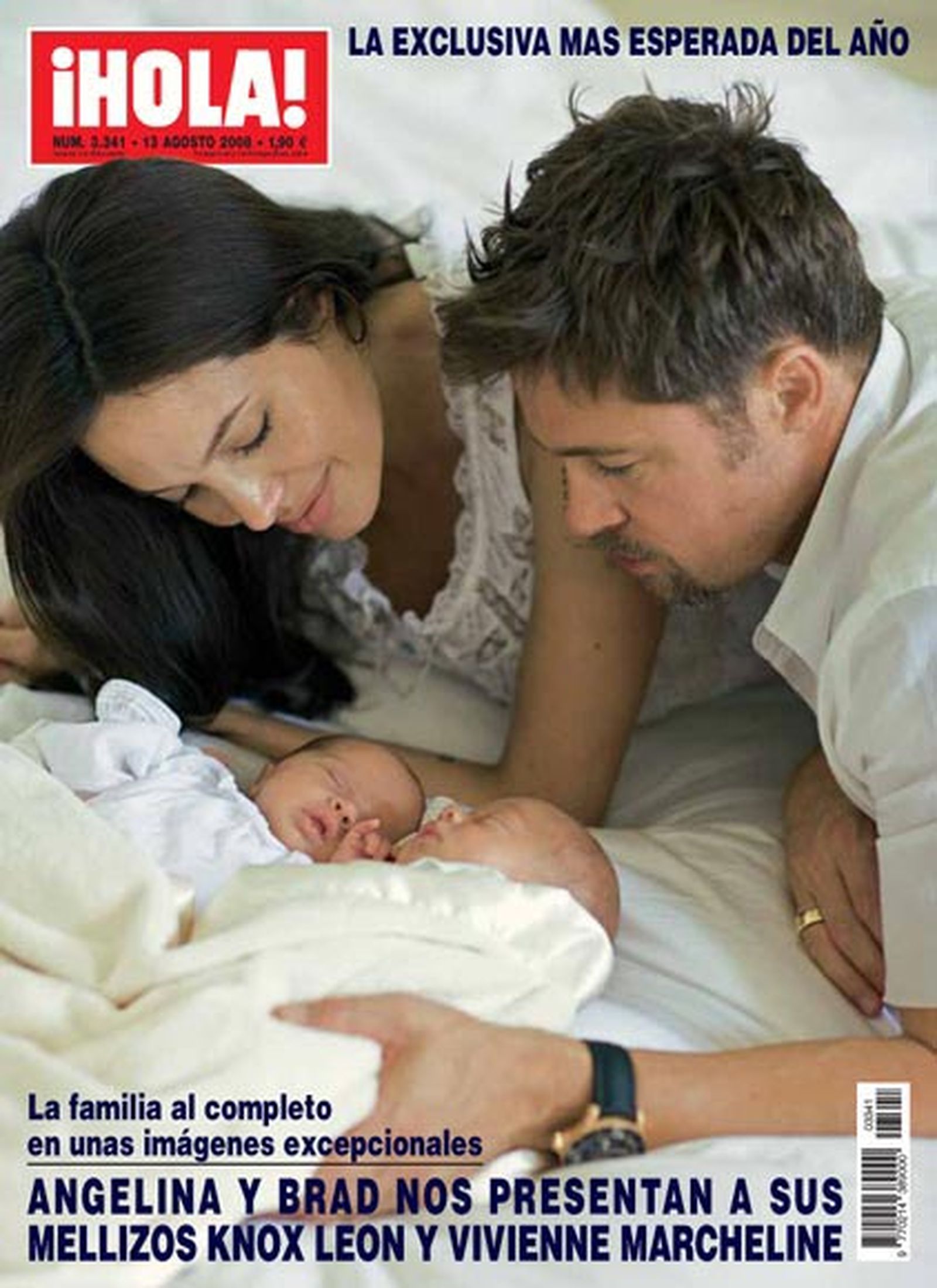 La primera portada de los gemelos de Angelina y Brad