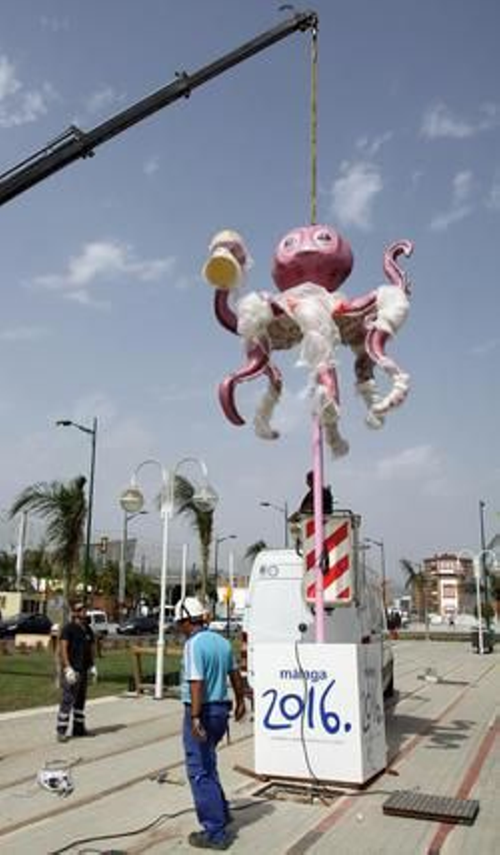 Un gran pulpo 'Paul', exótico anfitrión en el Real.