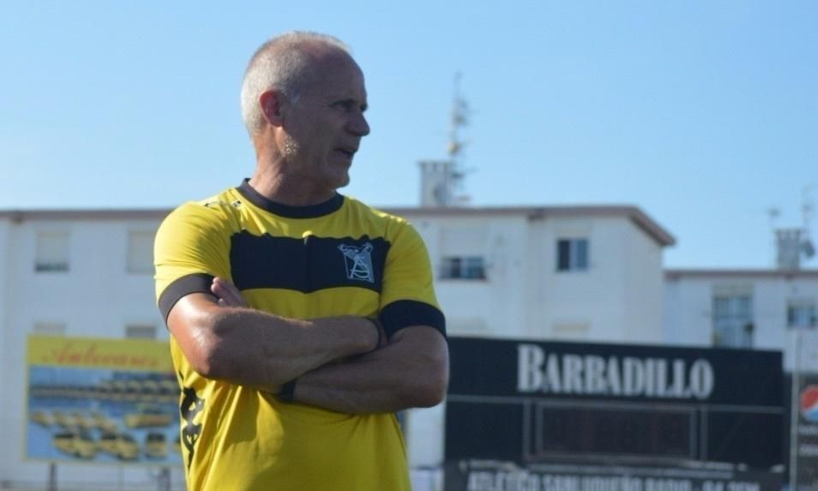 Rafa Carrillo, en una imagen en su etapa como técnico del Atlético Sanluqueño.