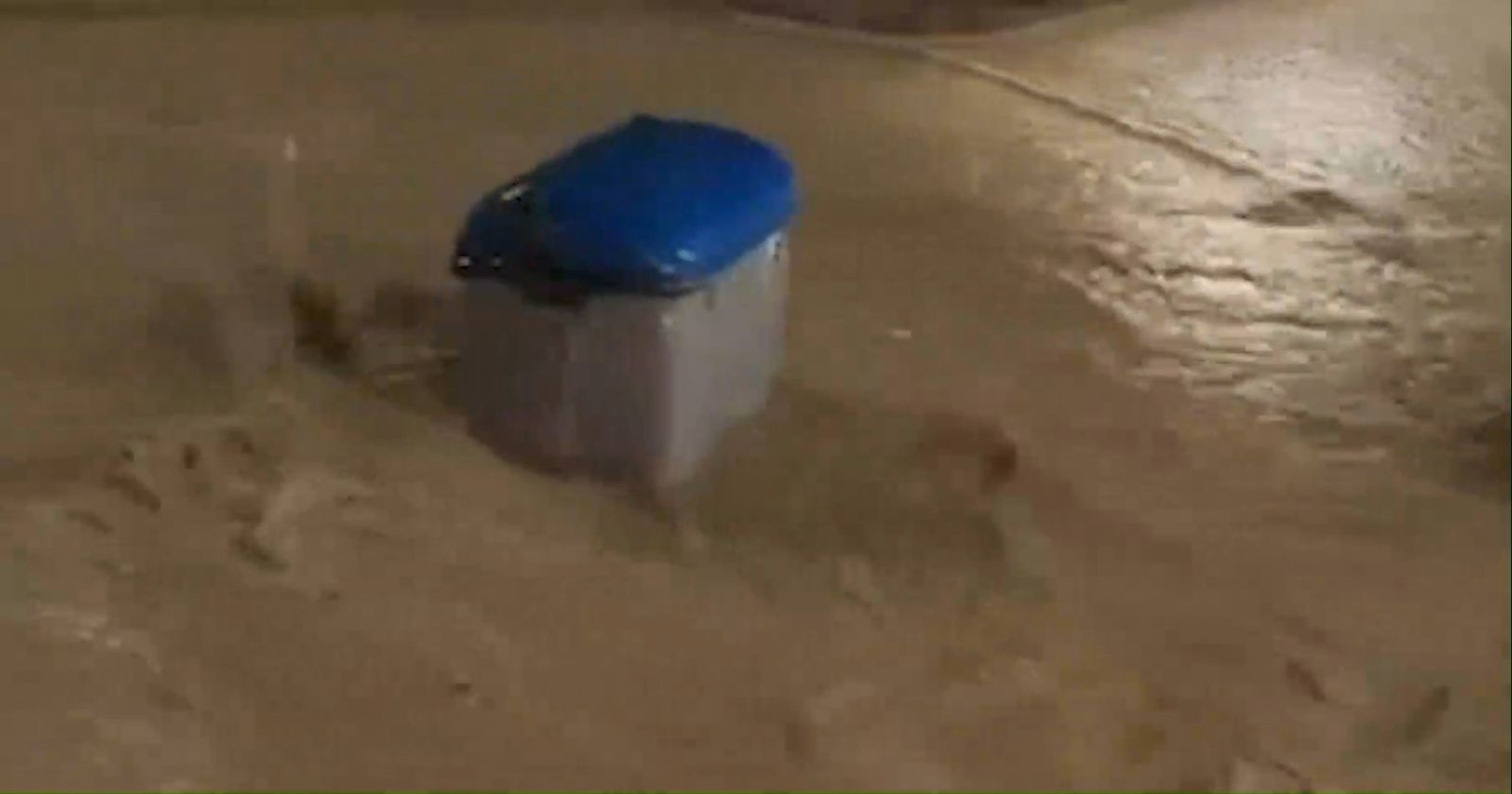 Calles convertidas en 'ríos' en Cártama