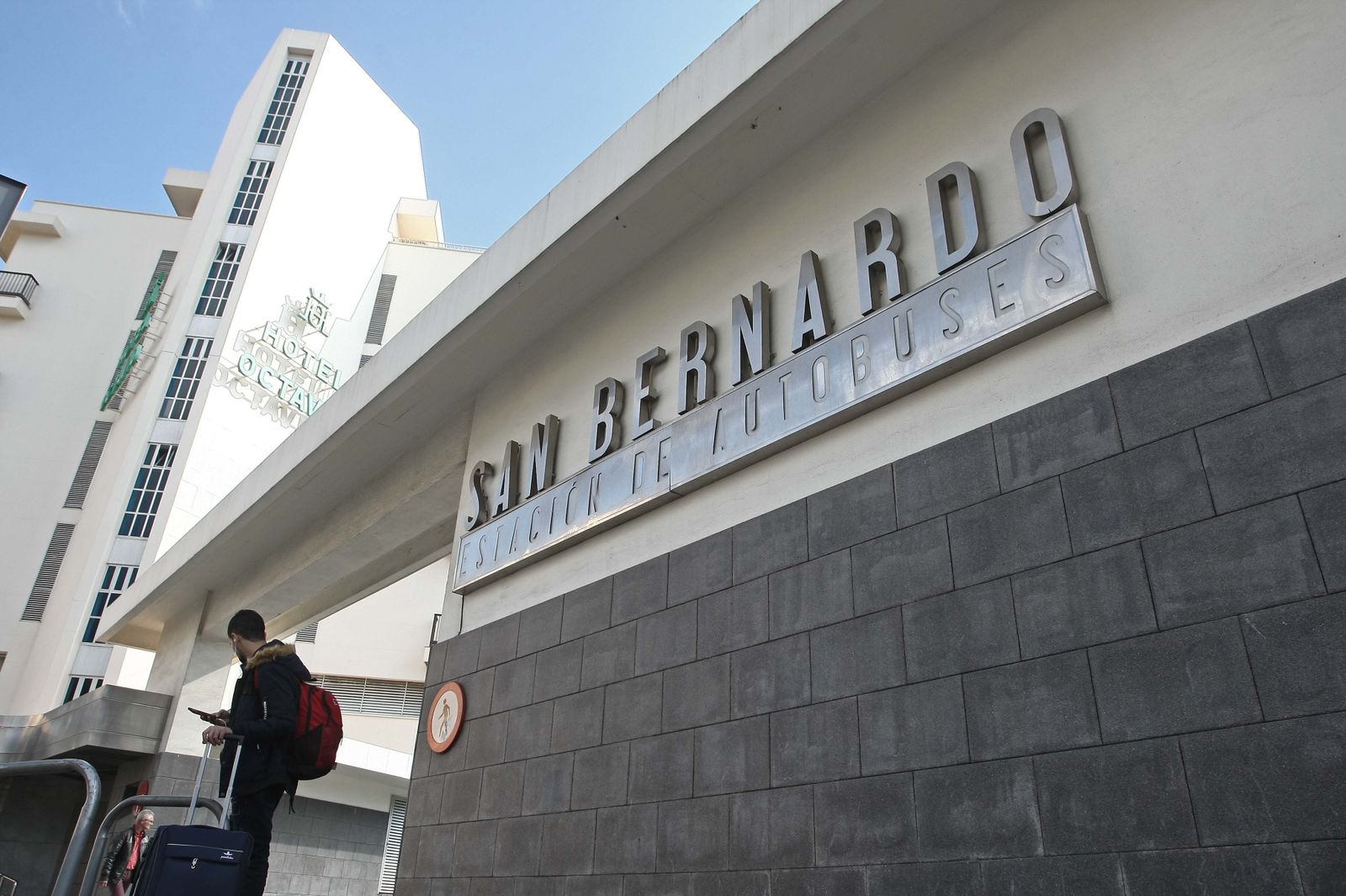 La estación de autobuses de San Bernardo.