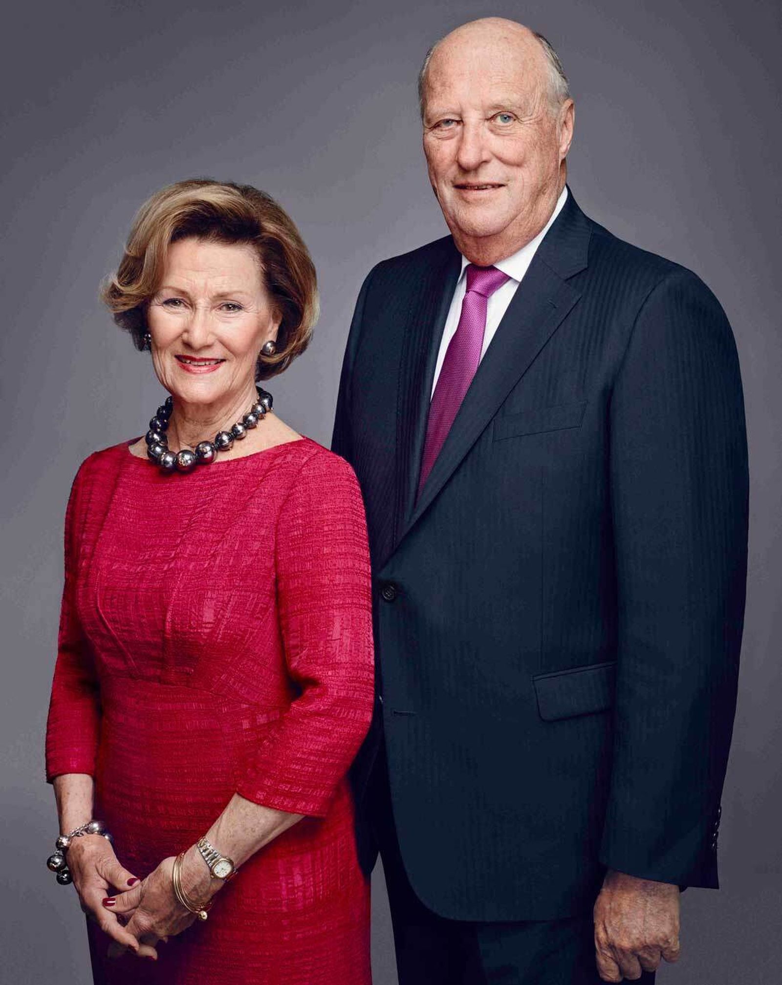 Los reyes Harald de Noruega y Sonia, en una foto oficial reciente.