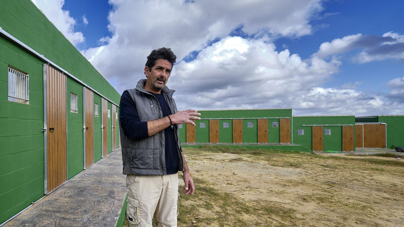 Mateo, en las instalaciones del proyecto que está construyendo en Chiclana.
