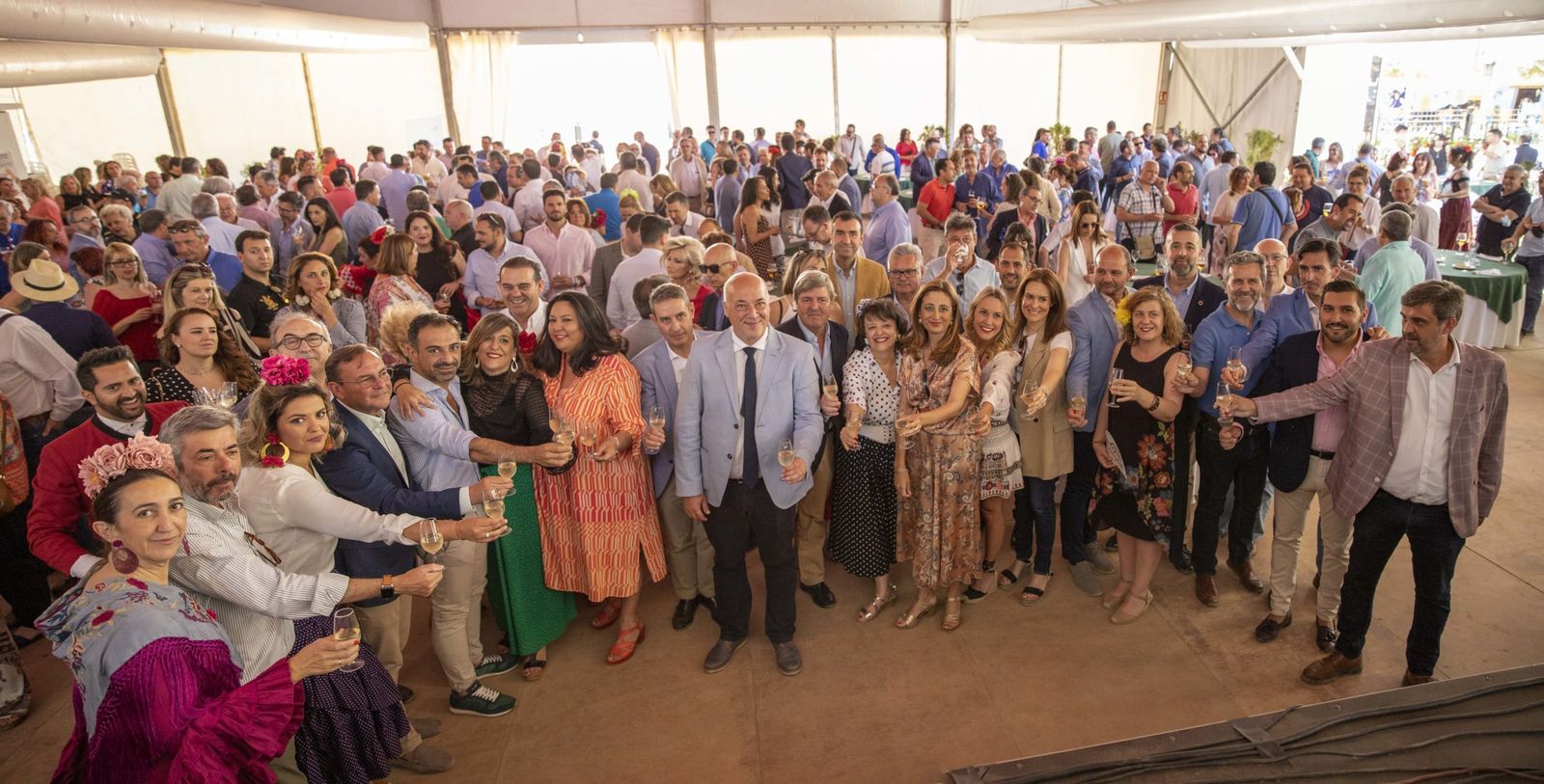 Representantes institucionales en La Feria de Córdoba.