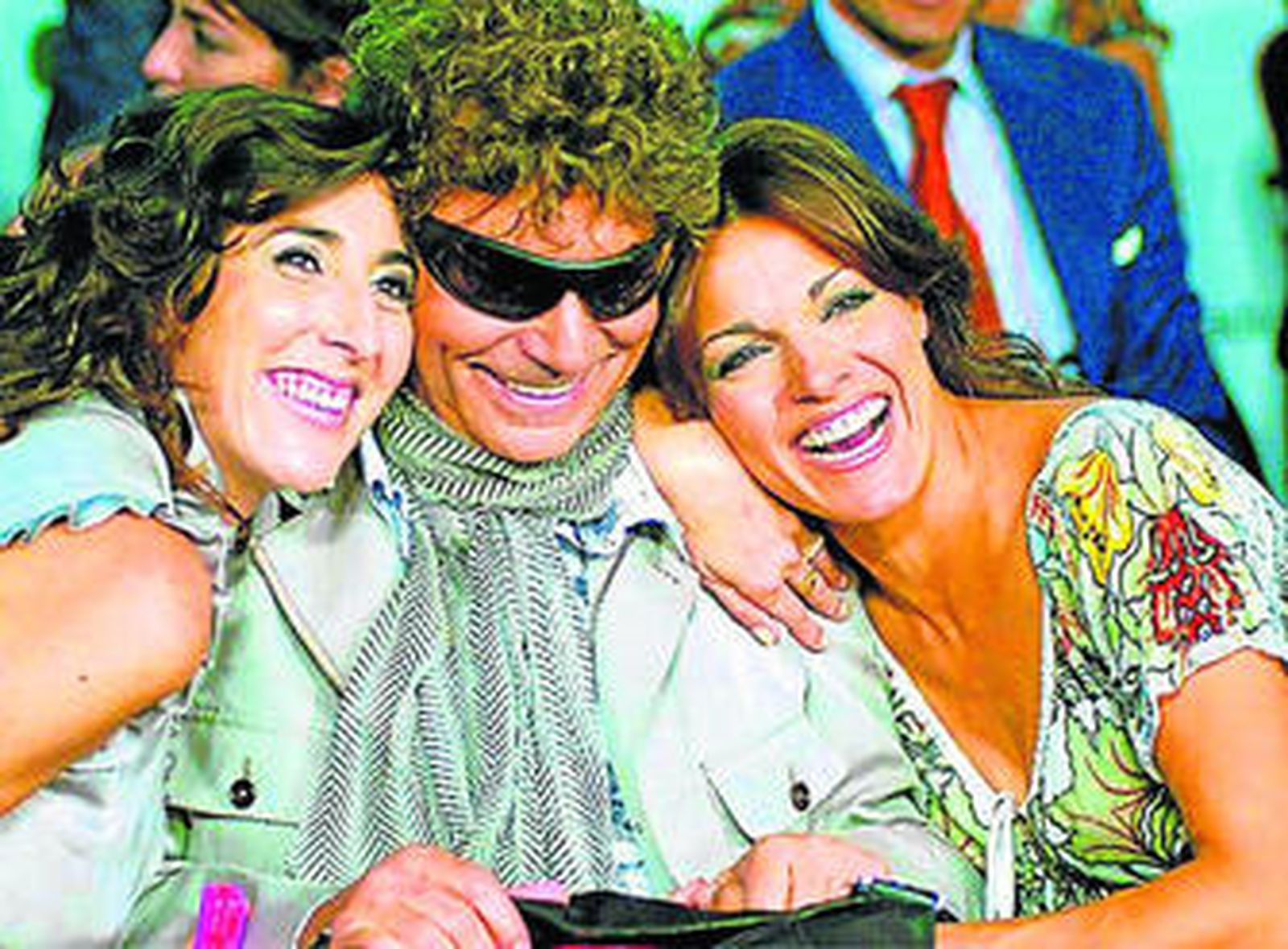 Imagen de archivo de Jesús Quintero flanqueado por Padilla y la cordobesa Eva Pedraza.