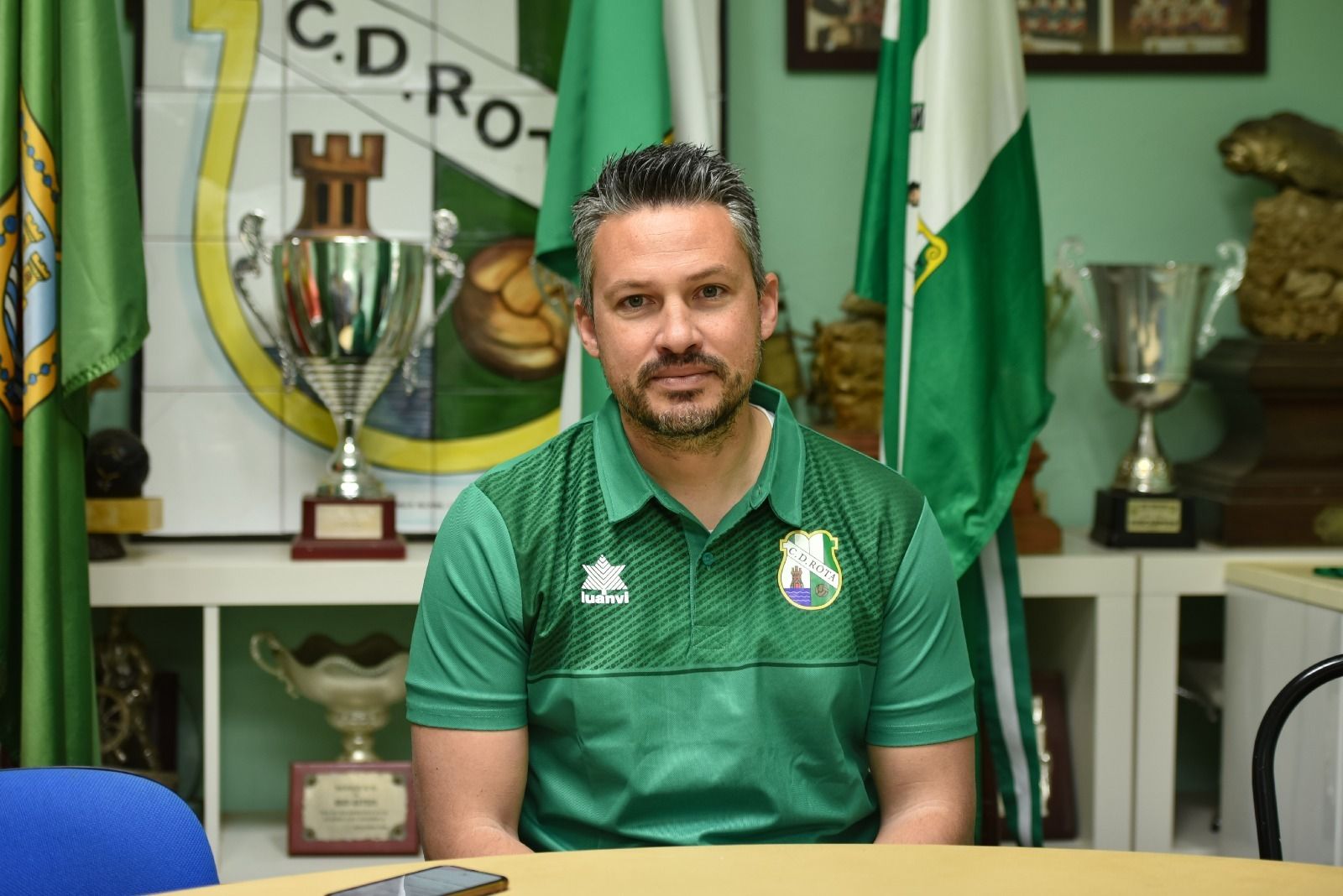 Jero Osorio, en la sala de prensa del Navarro Flores.