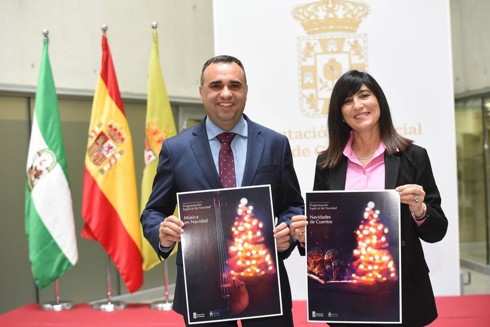 Imagen de la presentación de las actividades de Navidad de la Diputación de Granada