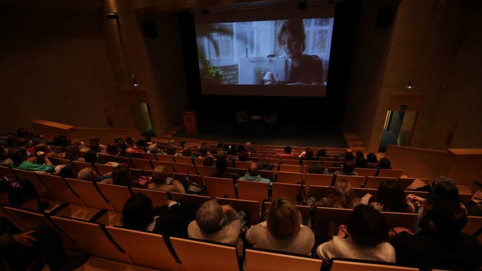 Un momento de la proyección de 'Callejeras'.