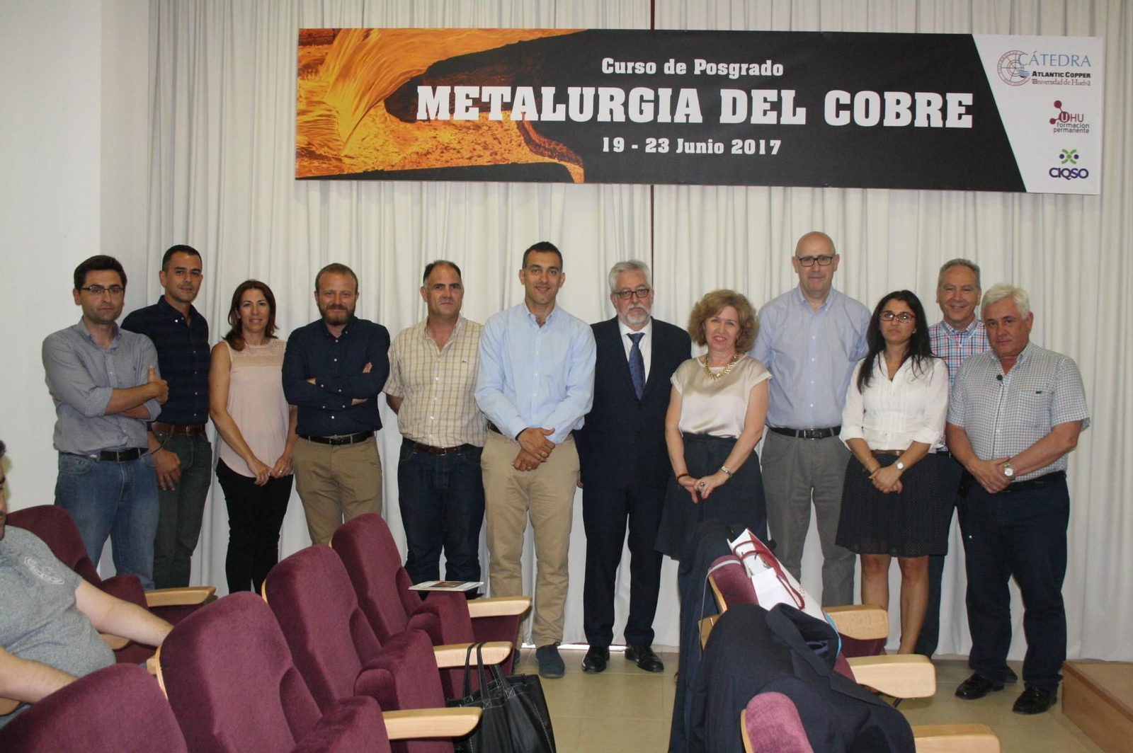 Presentación del curso ayer en la Universidad de Huelva.