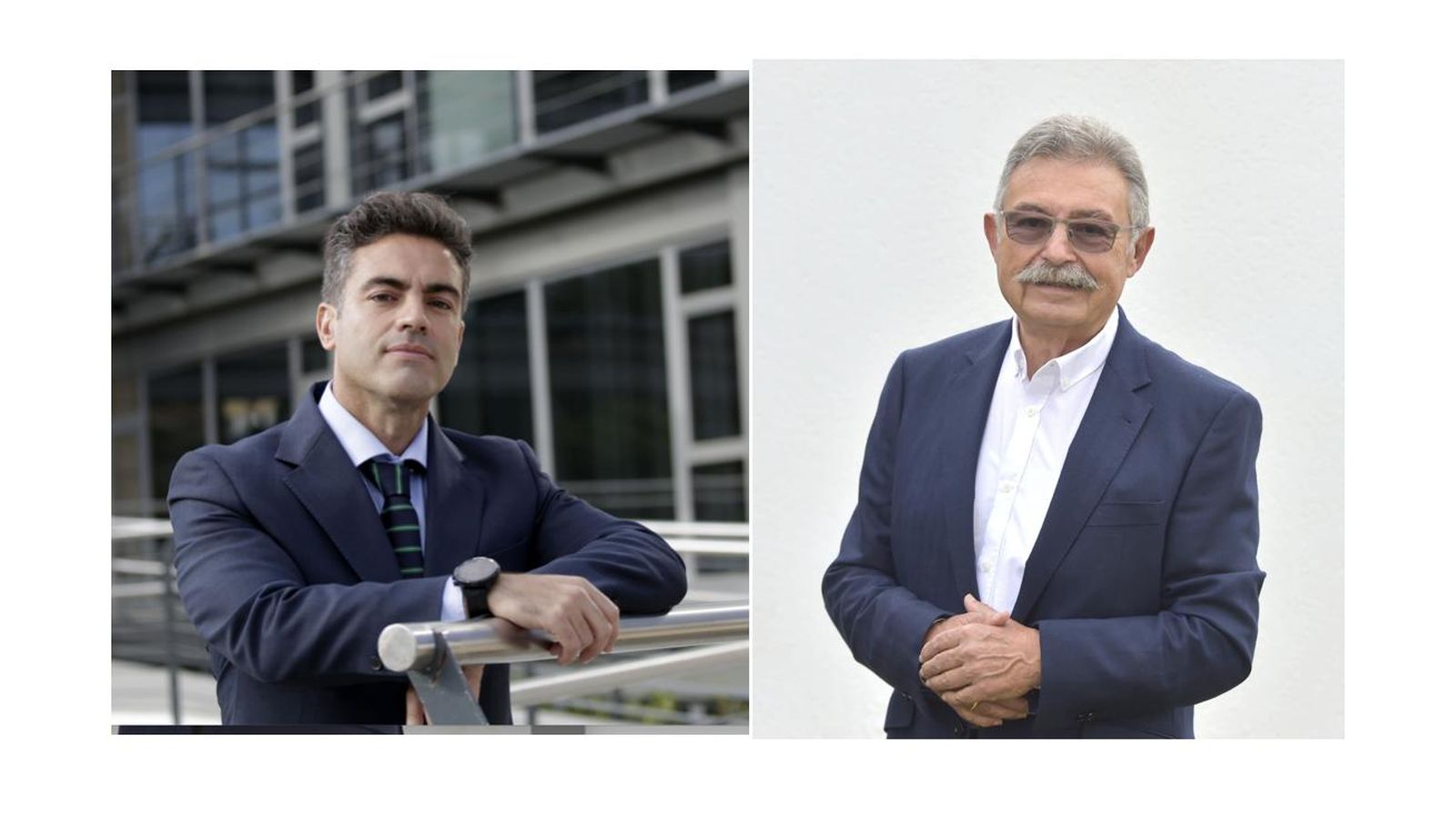 José Manuel Flores (izquierda) y Rafael Esteve (derecha) candidatos al Colegio de Aparejadores