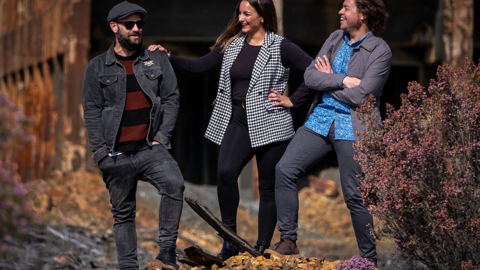 Vicente Falconet, Miriam Pérez y César López. Vicente Falconet, Miriam Pérez y César López.