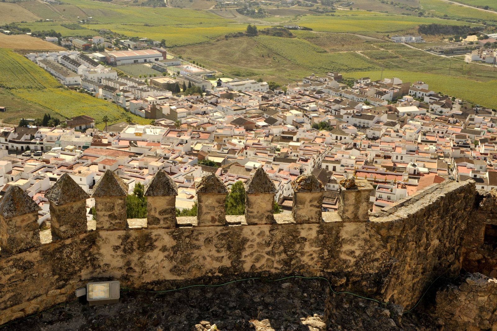 Vista de Espera desde el castillo de Fatetar